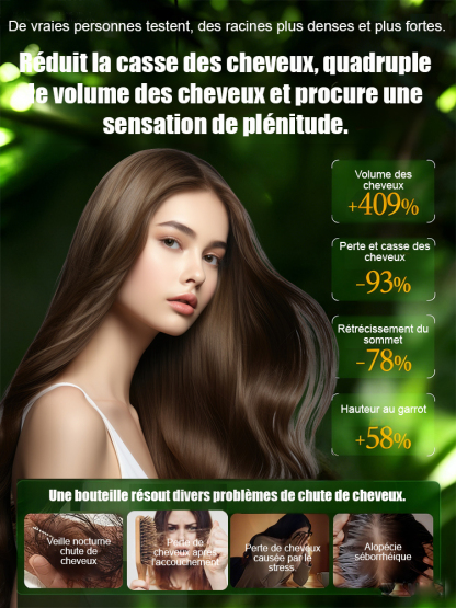  Arrêtez la chute des cheveux à la source ! 🌿 Notre shampooing à succès au romarin et au gingembre utilise les puissants bloqueurs de DHT naturels pour réactiver les follicules pileux endormis. Obtenez des cheveux visiblement plus épais et plus forts en 