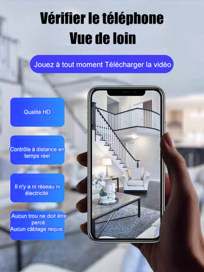 【Essai gratuit de 14 jours】Caméra œil de chat explosive pour votre maison. Aucune installation requise et peut être placée n'importe où.