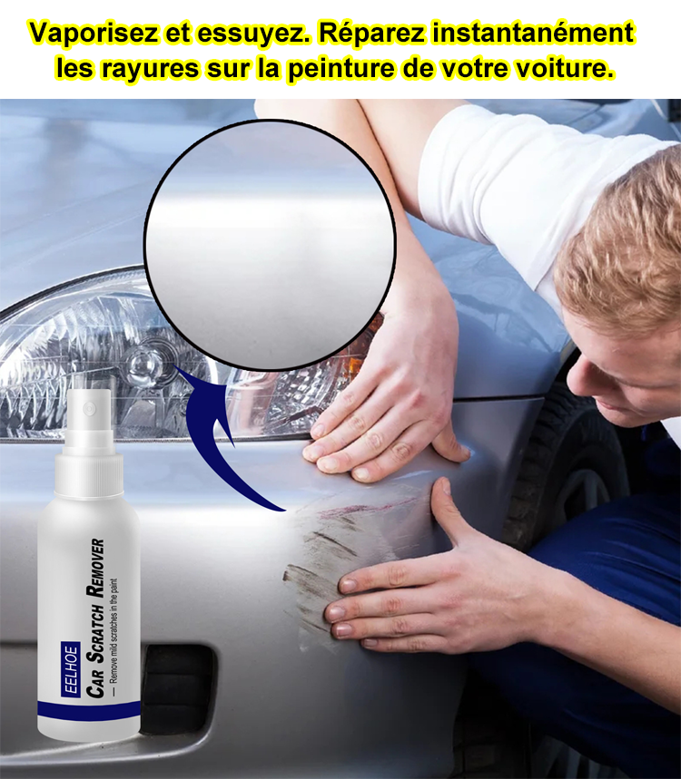 Kit Réparation Rayures Voiture - Mastic De Carrosserie 15g, Papier Abrasif, Grattoir | Pour Rayures Profondes Et éclats | Facile à Utiliser, Séchage Rapide