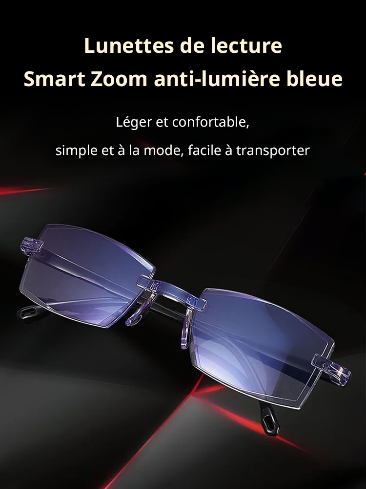 Lunettes de lecture intelligentes anti-lumière bleue