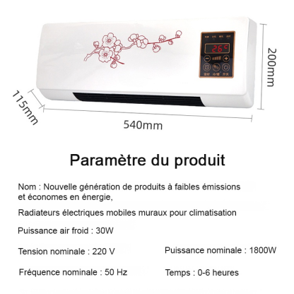  Essai gratuit : ❄️ Refroidissez rapidement 120 m² en 3 secondes. Fonctions de chauffage et de refroidissement, silencieuses et économes en énergie, avec contrôle intelligent de la température !