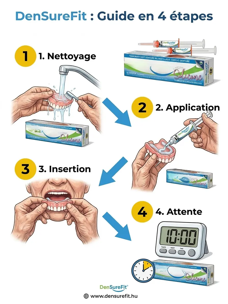 ✨ La Révolution pour Votre Dentier : Fixation Silicone Sans Colle ✨  Découvrez la méthode innovante qui change la vie de milliers de personnes en France ! Oubliez les crèmes adhésives pâteuses, salissantes et au goût chimique.