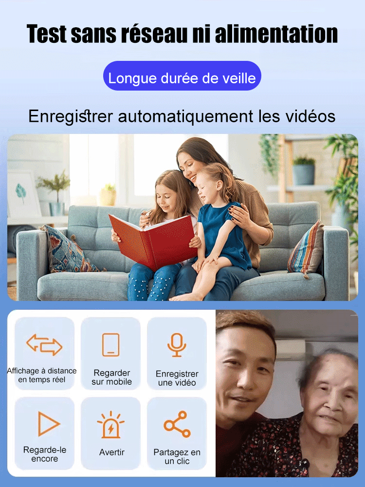 【Essai gratuit de 14 jours】Caméra œil de chat explosive pour votre maison. Aucune installation requise et peut être placée n'importe où.