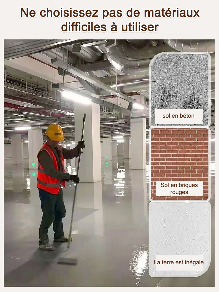 【Peinture de sol époxy à base d'eau】💧 Appliquez cette colle transparente et imperméable et votre toiture sera étanche pendant 20 ans !