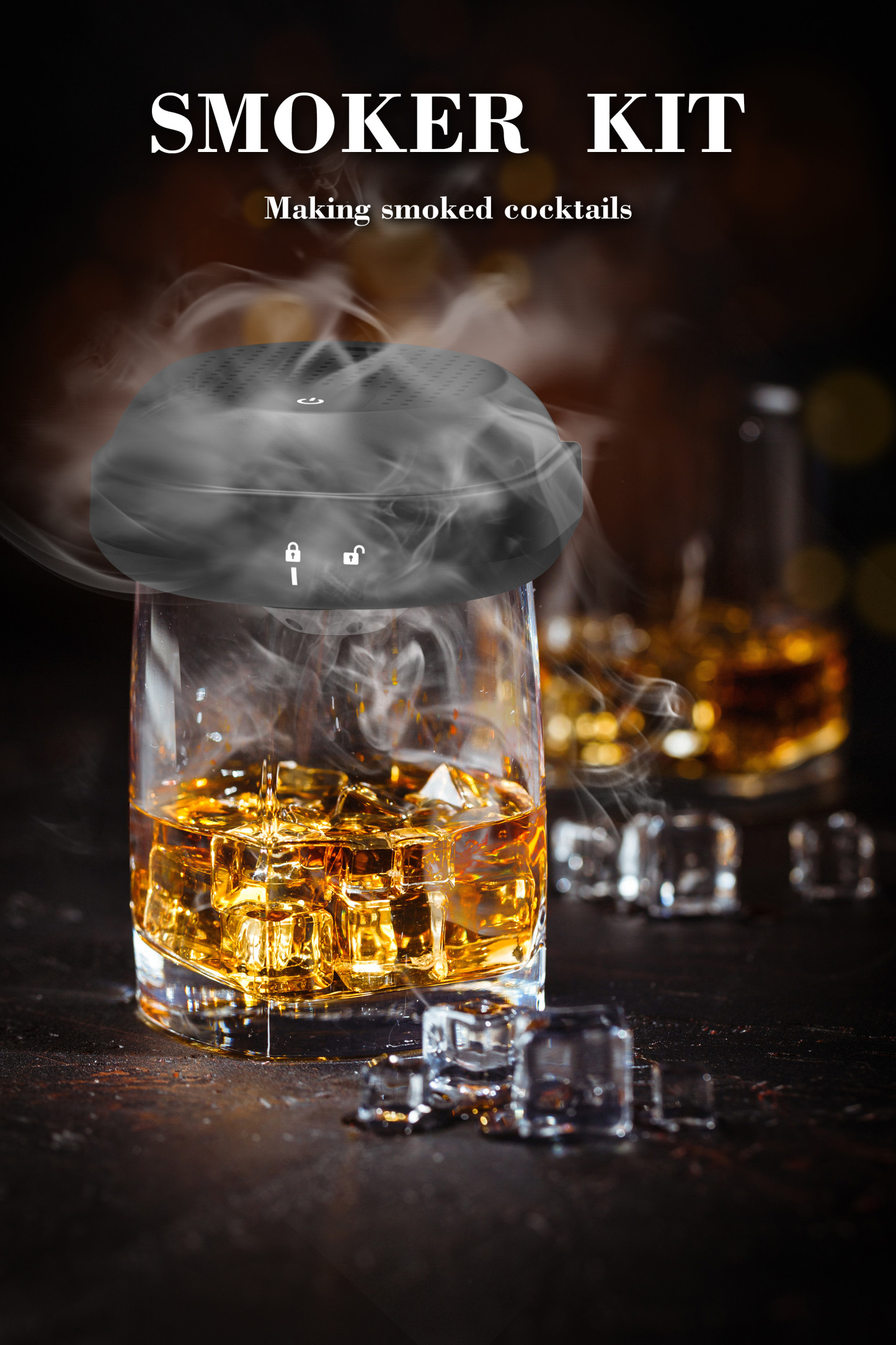 Breze Stiik Electric Whiskey Smoker Kit Replacement Disposable Vape Pod smoking machine