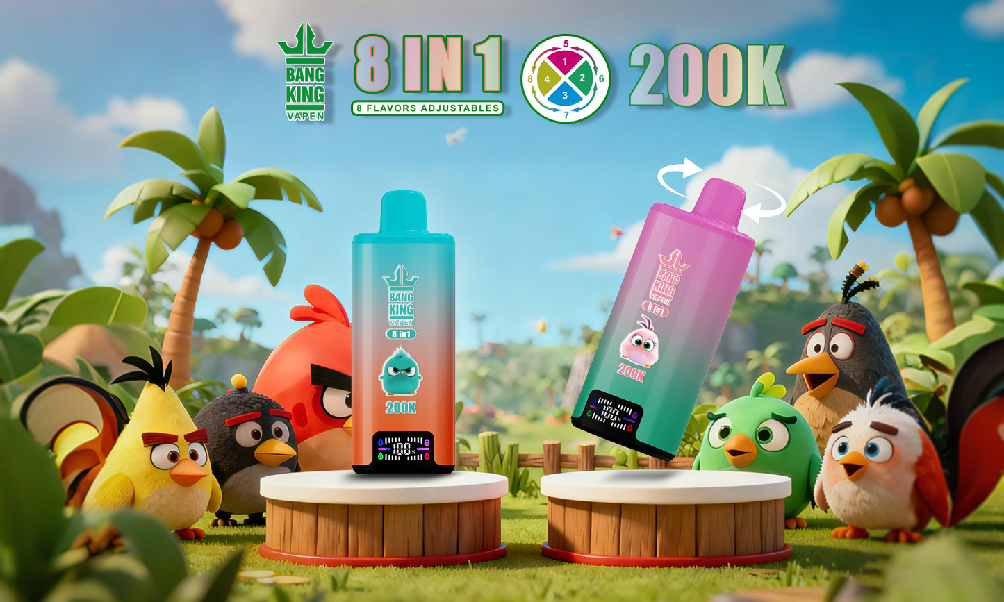 Bang King 200000 Puff Bar 8in1 Vaper 250K 200K 180K 150K 120K Nicotine Wholesale Disposable Electronic Cigarette Bang Blaze E Cig Vaper vapor Ecloudvaping