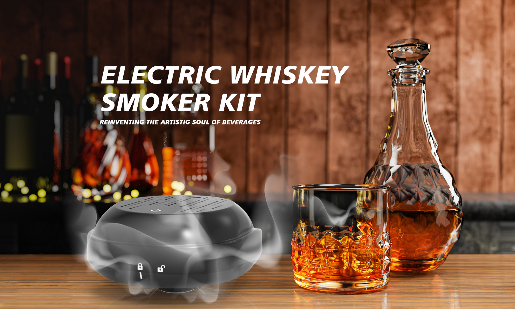 Breze Stiik Electric Whiskey Smoker Kit Replacement Disposable Vape Pod smoking machine