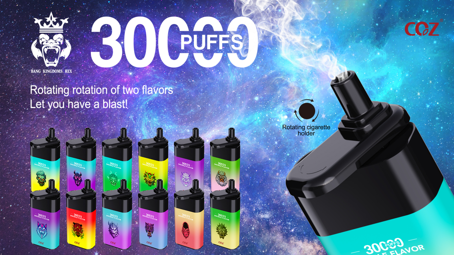 Bang Kingdom Vape  30000 Puffs Dual Pods Dual Mesh Double Flavors Electronic Cigarette