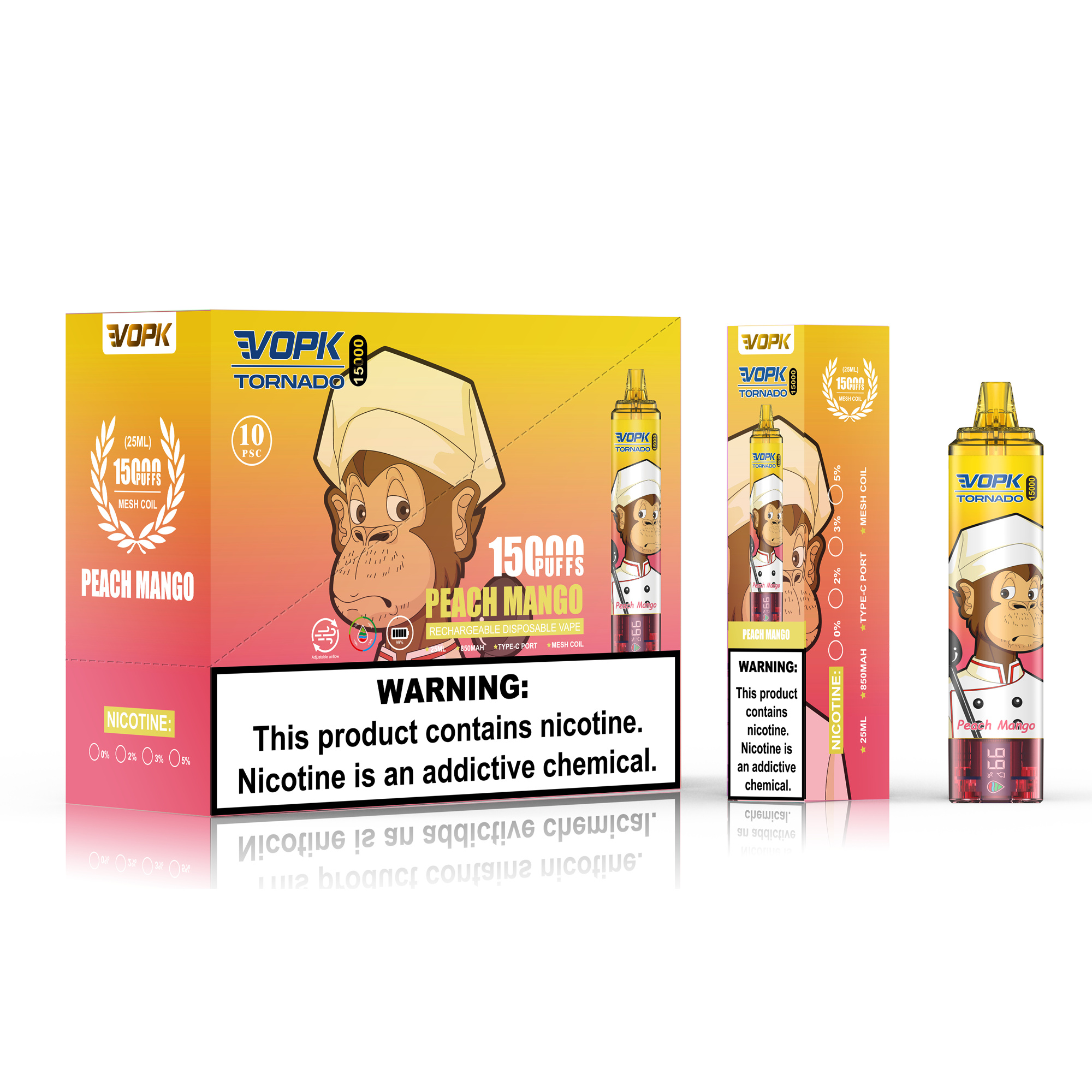 Original Vopk Shisha 15000puffs Disposable Vape Pen Crown Shisha Bar Wholesale I Vape VS Randm Tornado 15000 Puff E Cigarette Hookah -Ecloudvaping