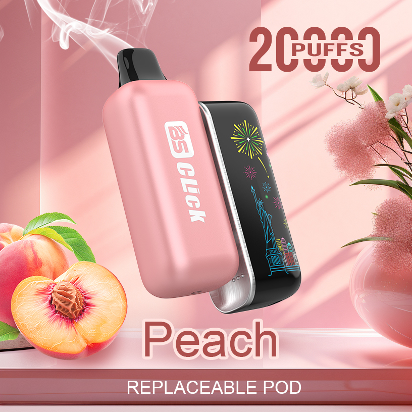 Breze Stiik BS Click Mesh Replacement Disposable Vape Pod with 20000 Puffs E-Cig Tank E-Cigarette Vape Pen 20K Vapor
