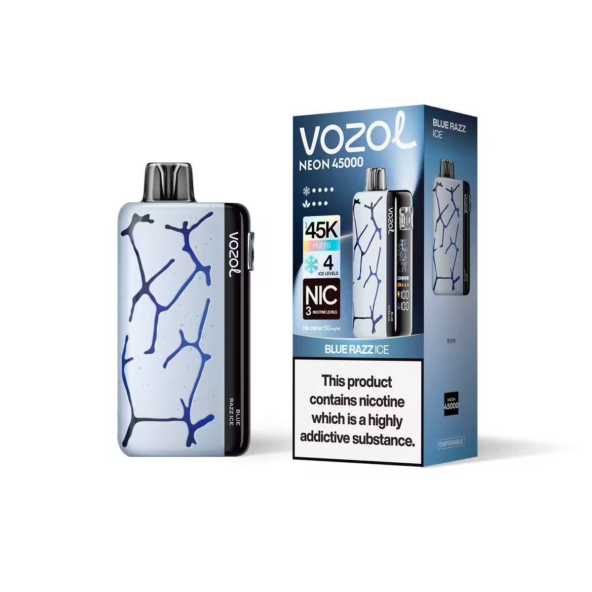 Vozol Neon 45000 - Blueberry Watermelon vape kit Rechargeable Disposable E Vape 45000puff
