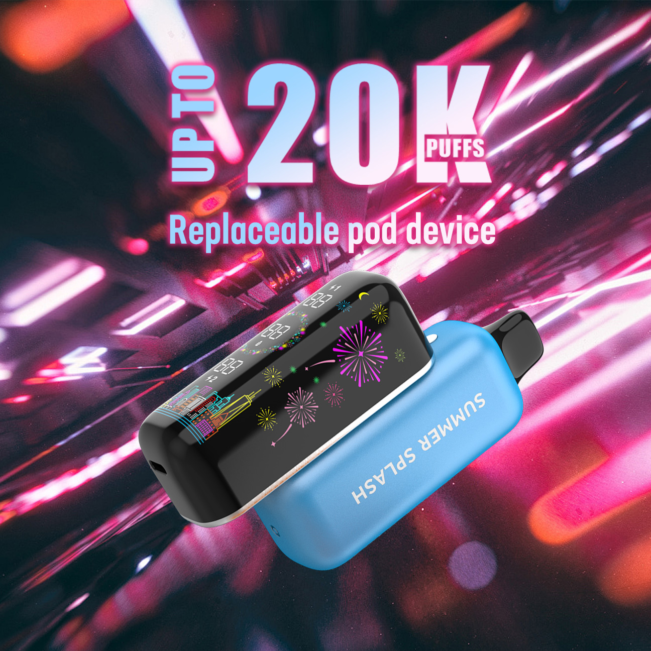 Breze Stiik BS Click Mesh Replacement Disposable Vape Pod with 20000 Puffs E-Cig Tank E-Cigarette Vape Pen 20K Vapor