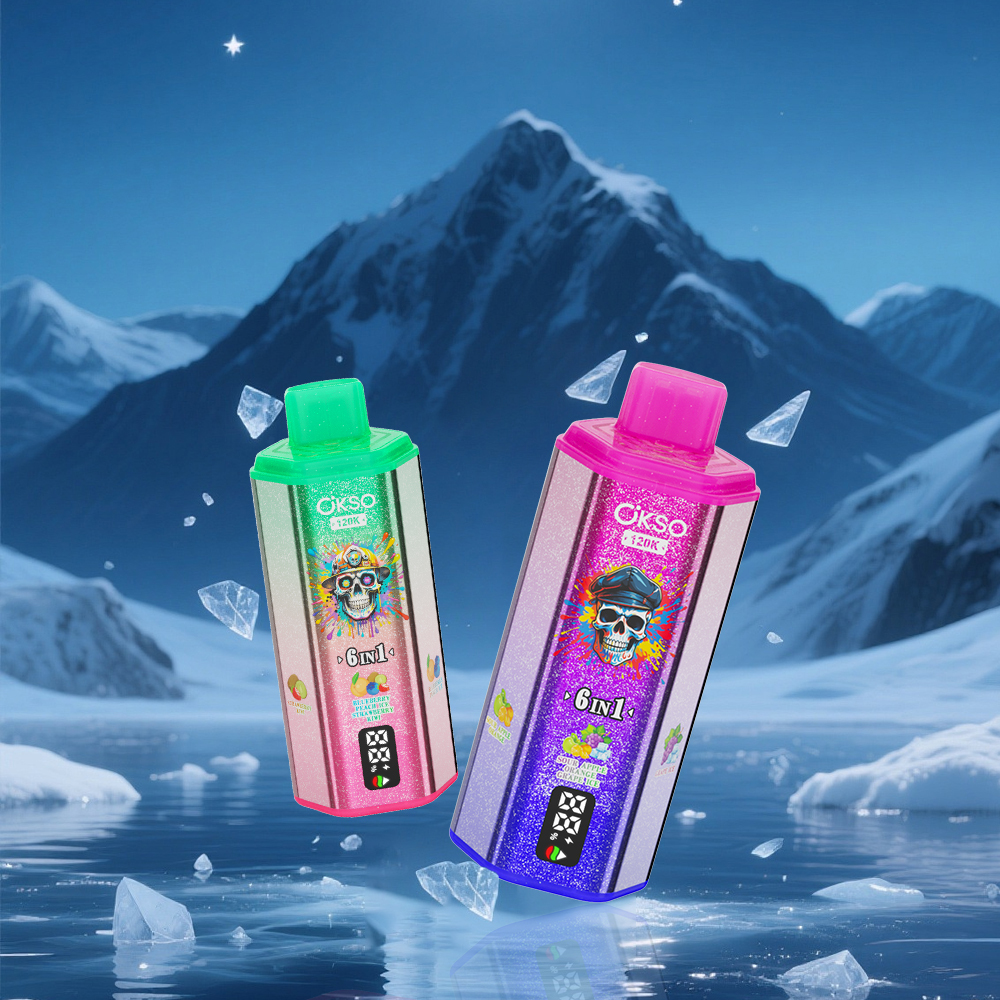 Elfbox Okso 6in1 120K Vape Blue Berry Ice Fs120000 Display  Crystal Twin Vape 120000 E Sigaret Vape