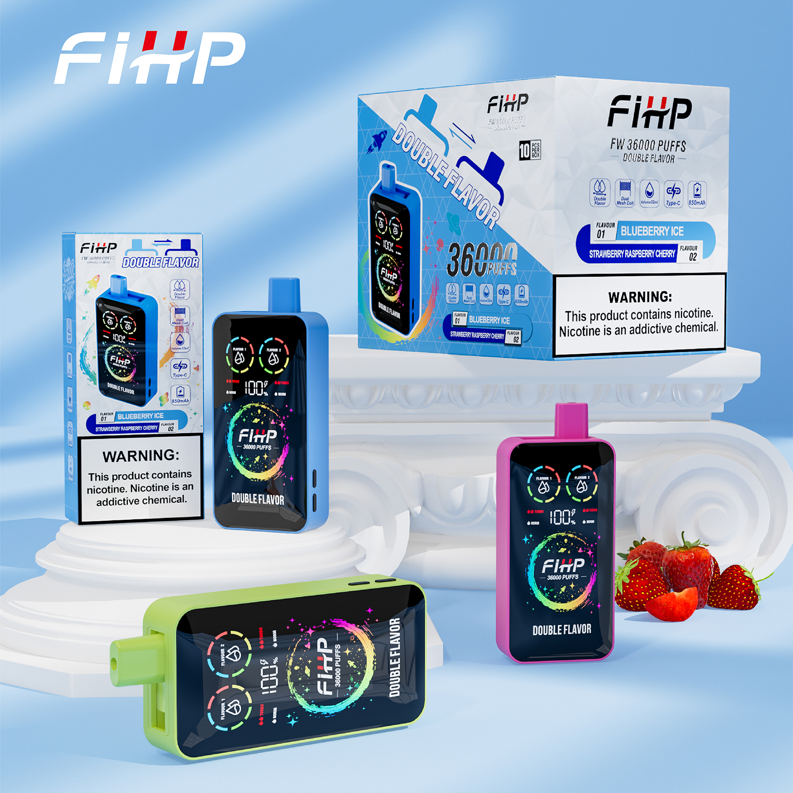  E Vape Fihp Vape 36000 Puffs 36K Puff Waspe Disposable Vape Pen Electronic Cigarette 