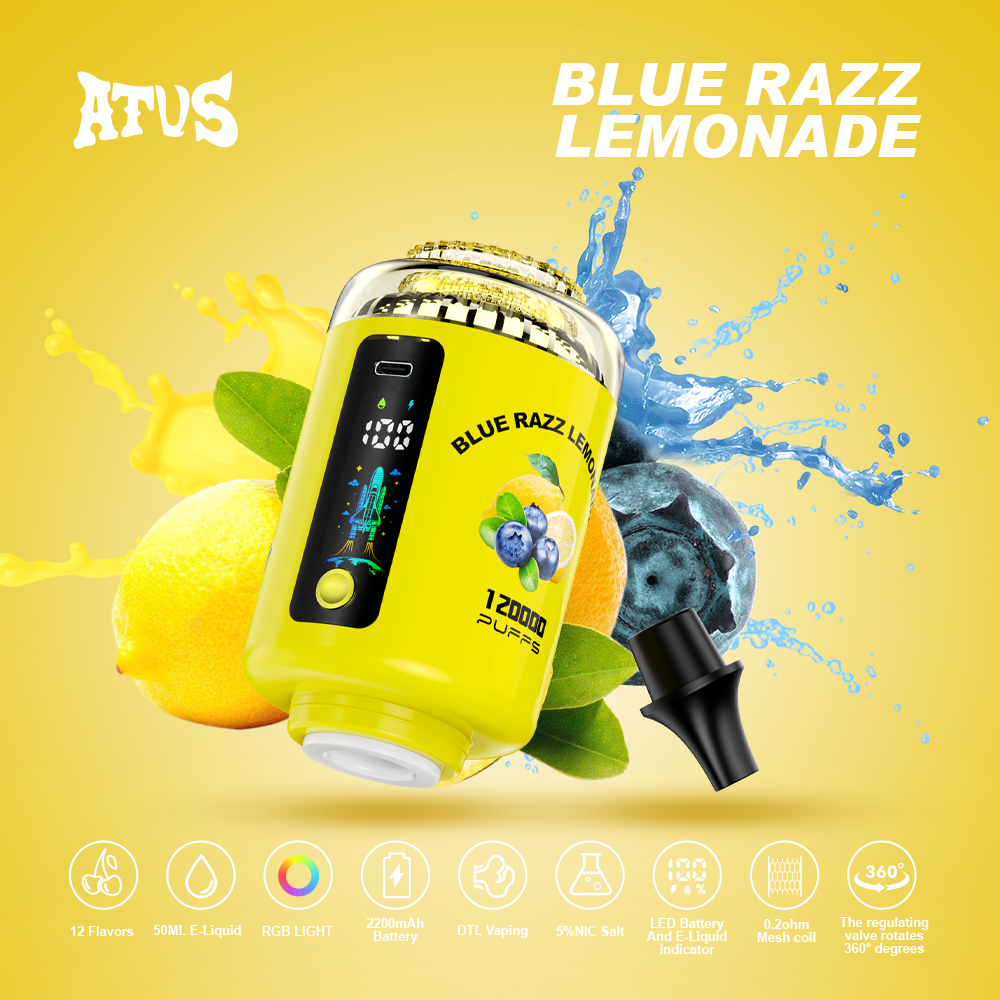 Atvs Shisha 120000 Puffs Disposable E-Cigarette120K Puffs Shisha Hookha Price Wholesaler I Vape in Stock