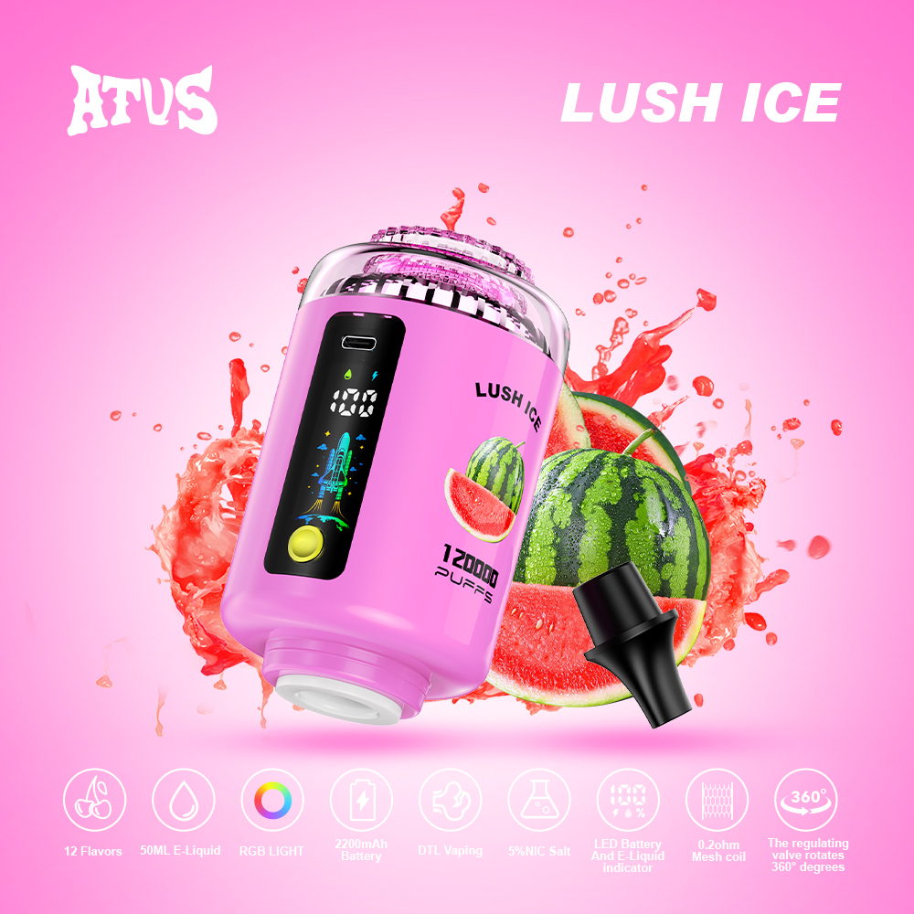 Atvs Shisha 120000 Puffs Disposable E-Cigarette120K Puffs Shisha Hookha Price Wholesaler I Vape in Stock