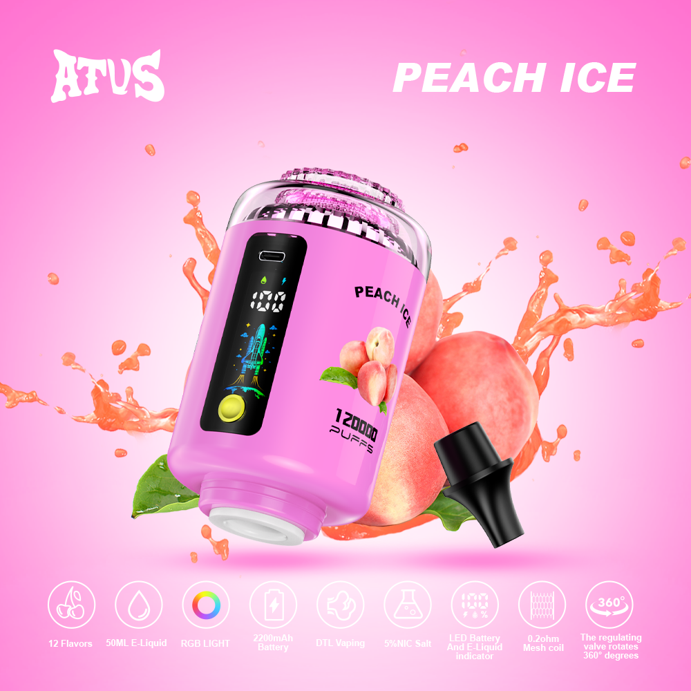 Atvs Shisha 120000 Puffs Disposable E-Cigarette120K Puffs Shisha Hookha Price Wholesaler I Vape in Stock