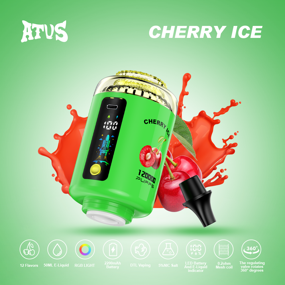 Atvs Shisha 120000 Puffs Disposable E-Cigarette120K Puffs Shisha Hookha Price Wholesaler I Vape in Stock