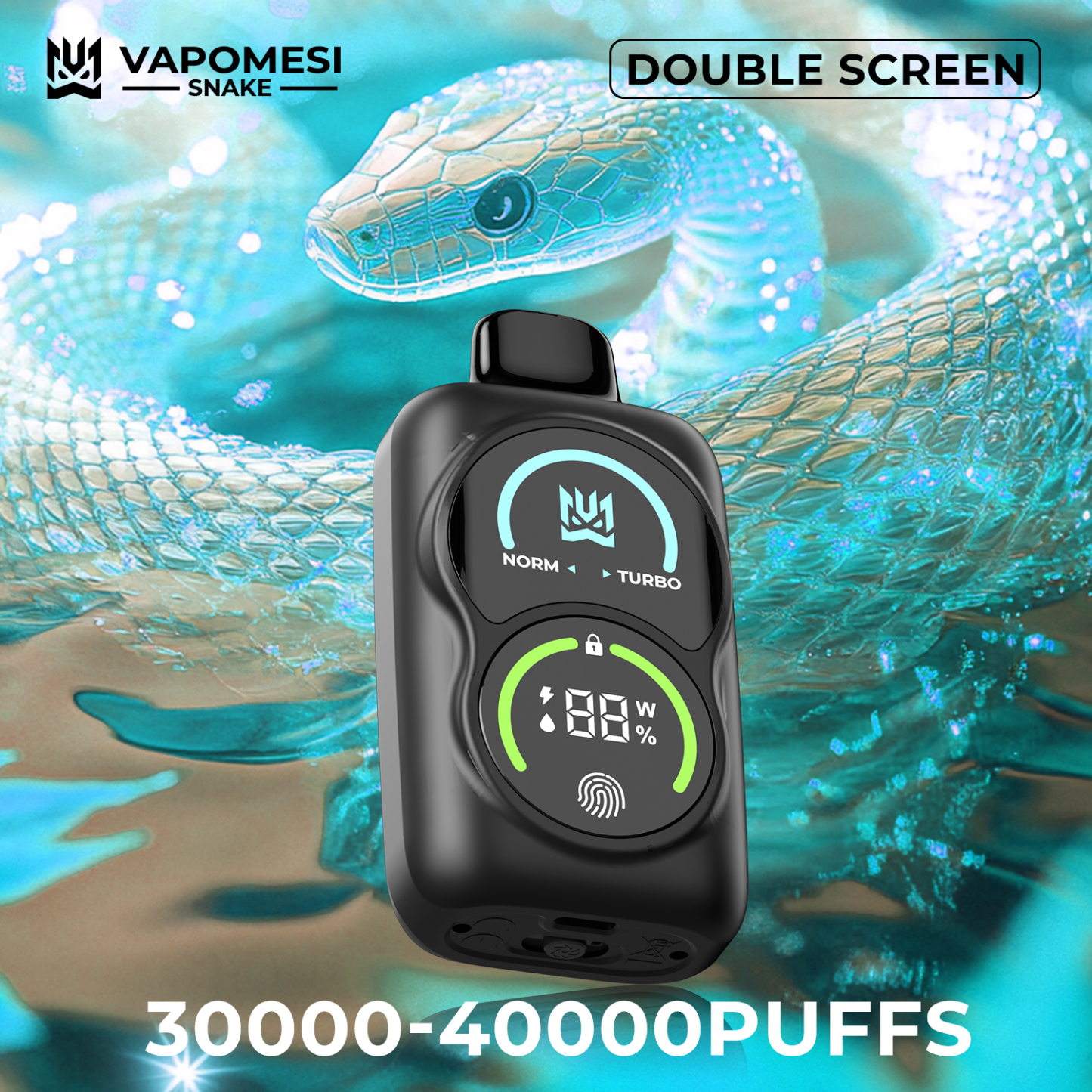 EU Warehouse Vape Electron Cigarette 40000 Puff Bar Shisha Vapomesi Snake Bang 50000 35000 30000 Puffs 40K Blue Razz Cherry Coke Dual Double Fruit Flavors