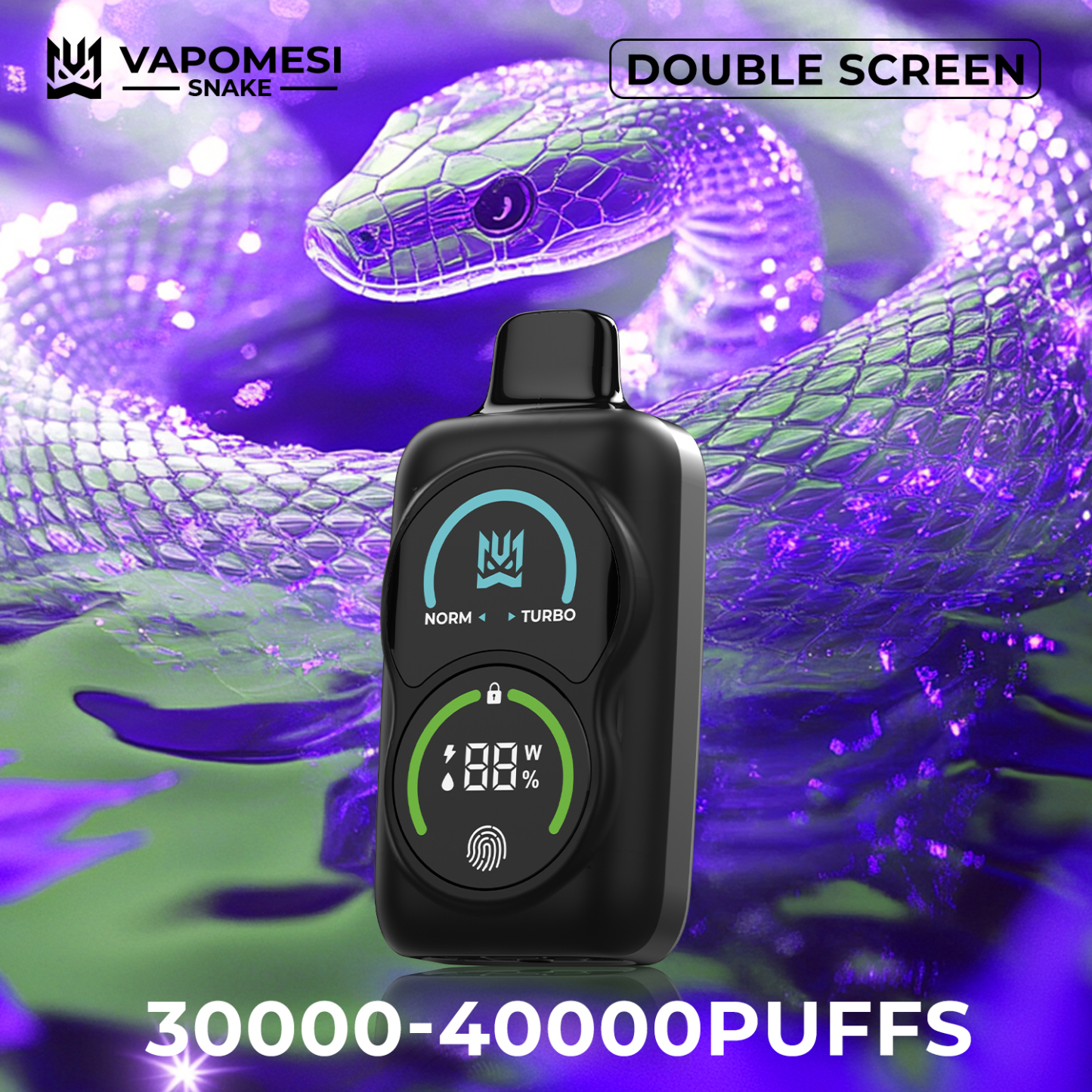 EU Warehouse Vape Electron Cigarette 40000 Puff Bar Shisha Vapomesi Snake Bang 50000 35000 30000 Puffs 40K Blue Razz Cherry Coke Dual Double Fruit Flavors