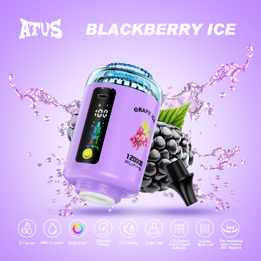 Atvs Shisha 120000 Puffs Disposable E-Cigarette120K Puffs Shisha Hookha Price Wholesaler I Vape in Stock