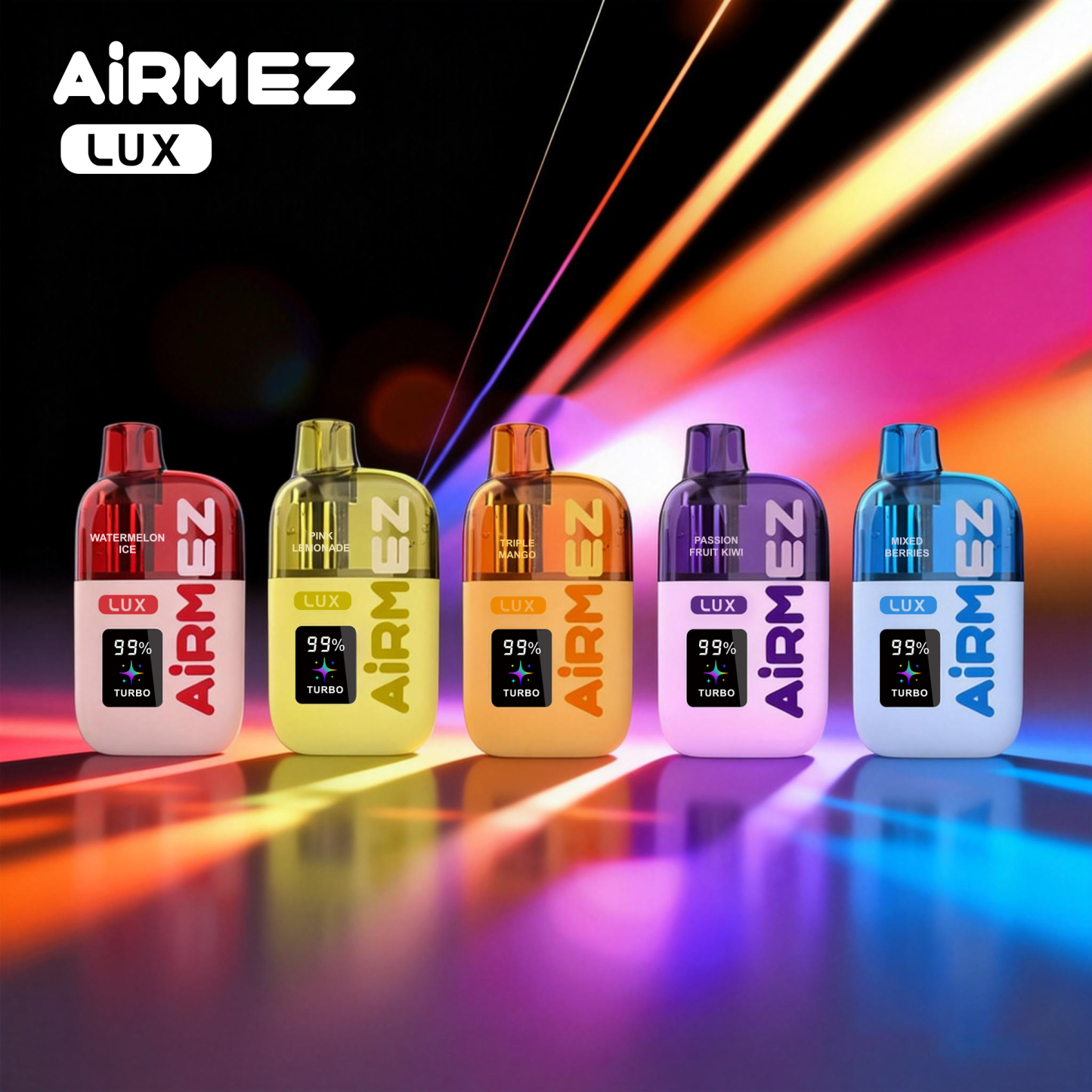 Airmez Lux Rechargeable Disposable Vape 60K Visible Tank Vaper 60000 Puff Wholesale Piece Vape Germany European Warehouse