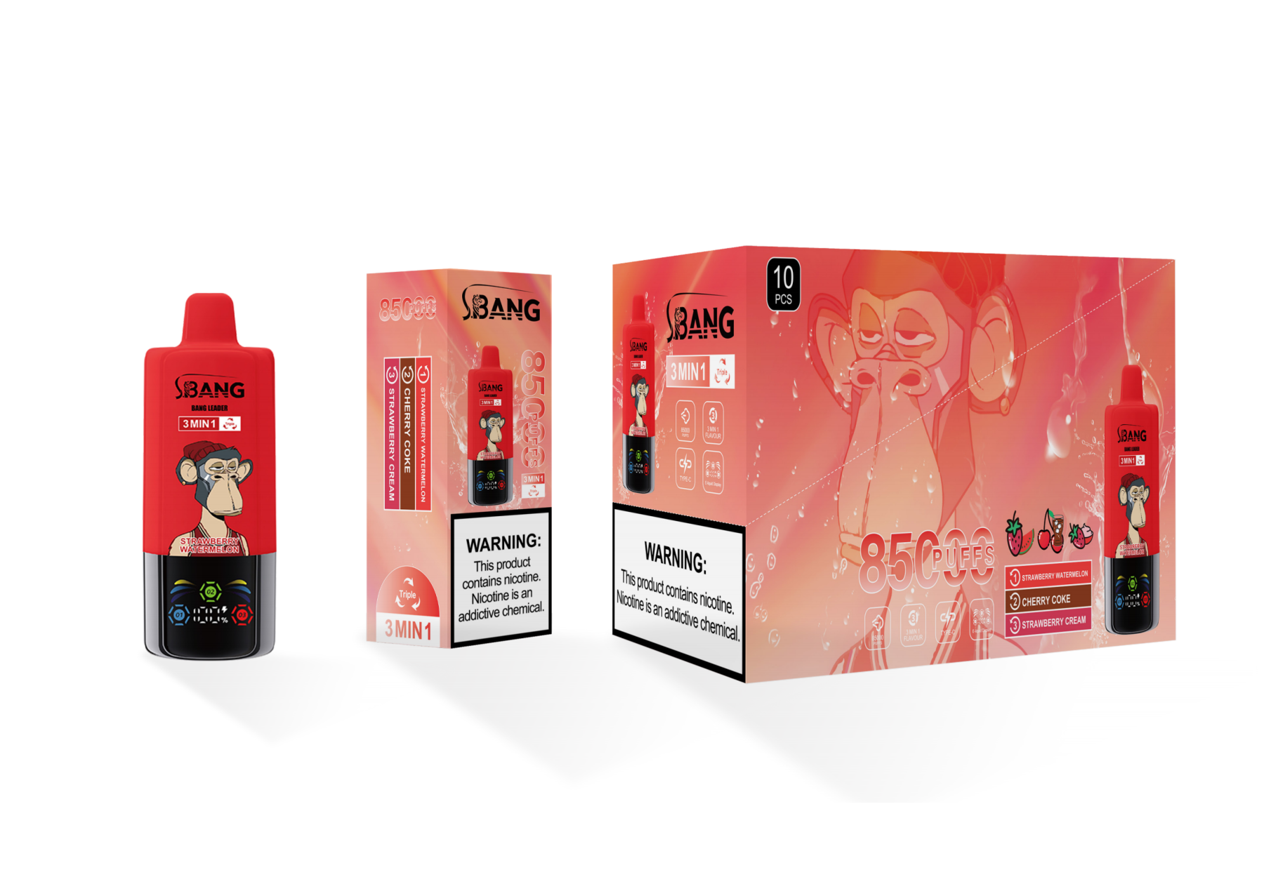 EU Warehouse Bangleader 85000 Puffs Dual Liquid Dual Mesh Double Flavors Wholesale I Vape Disposable Electronic Cigarette Puff Bangleader 32000 Vapers Pen Vape