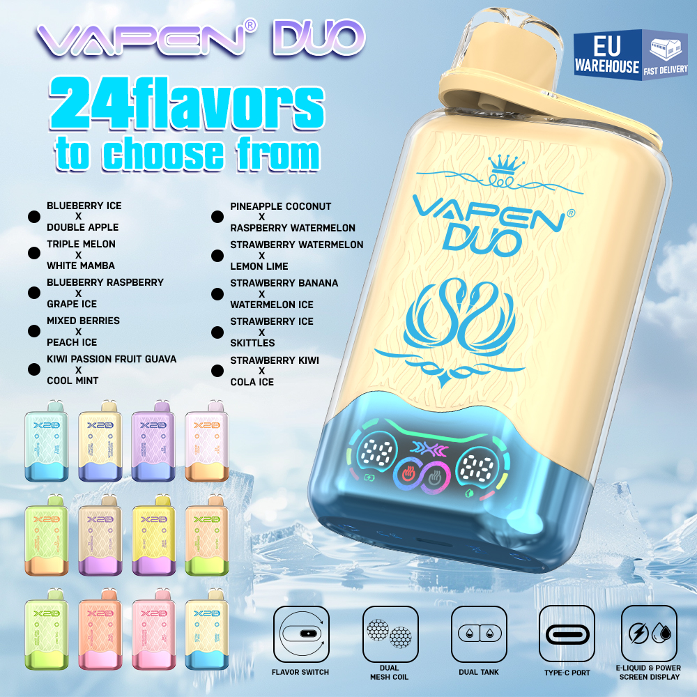 Vapen Duo 40K Puff 2in1 Switch Double 40000 Flavors Disposable Electronic Cigarette Wholesale I Vape Pen