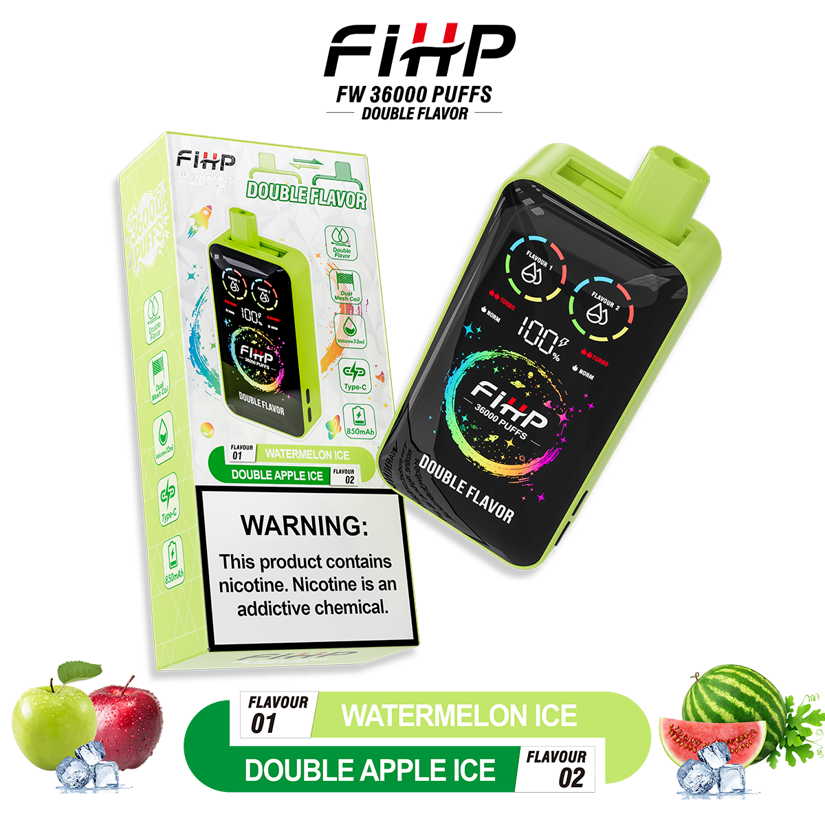  E Vape Fihp Vape 36000 Puffs 36K Puff Waspe Disposable Vape Pen Electronic Cigarette 