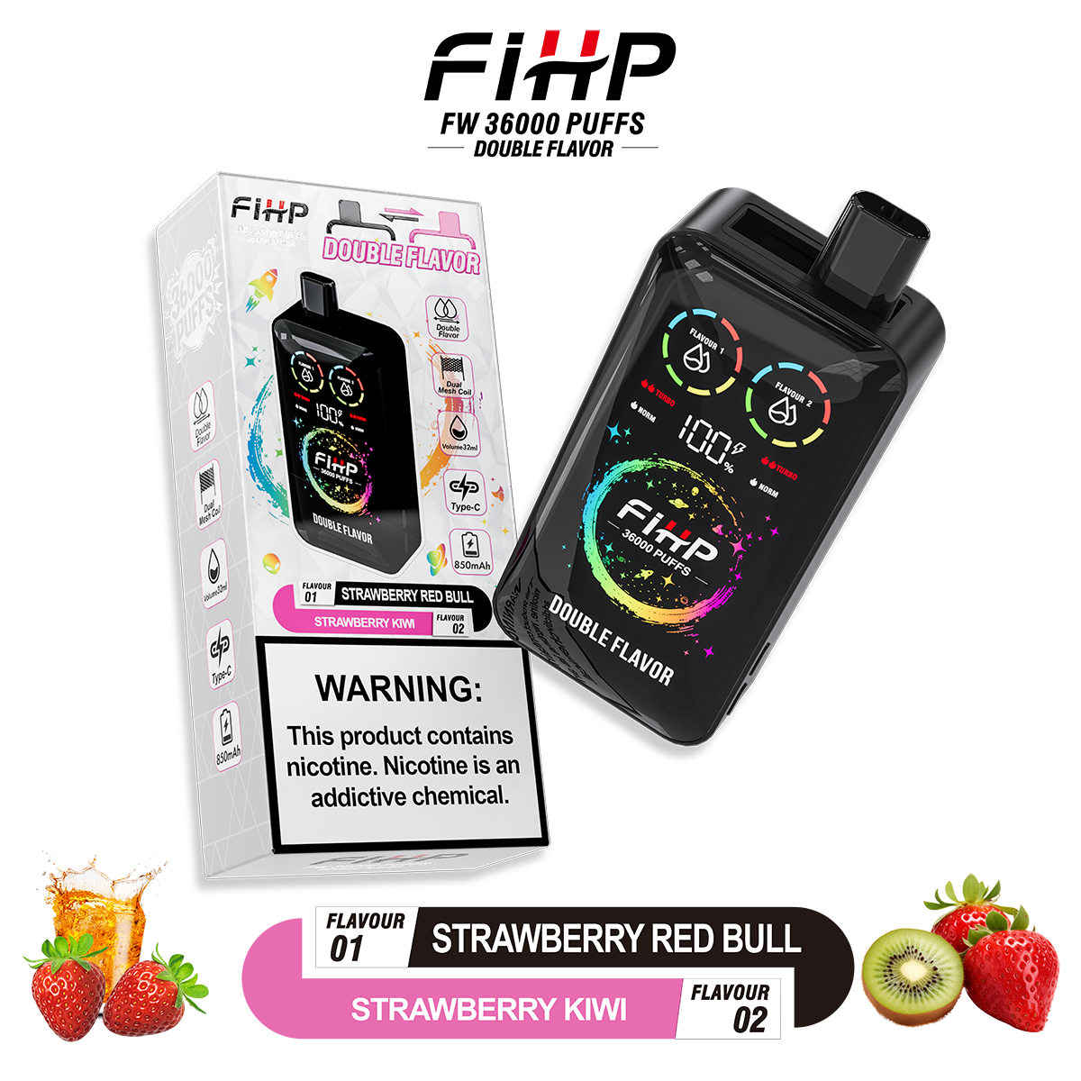  E Vape Fihp Vape 36000 Puffs 36K Puff Waspe Disposable Vape Pen Electronic Cigarette 