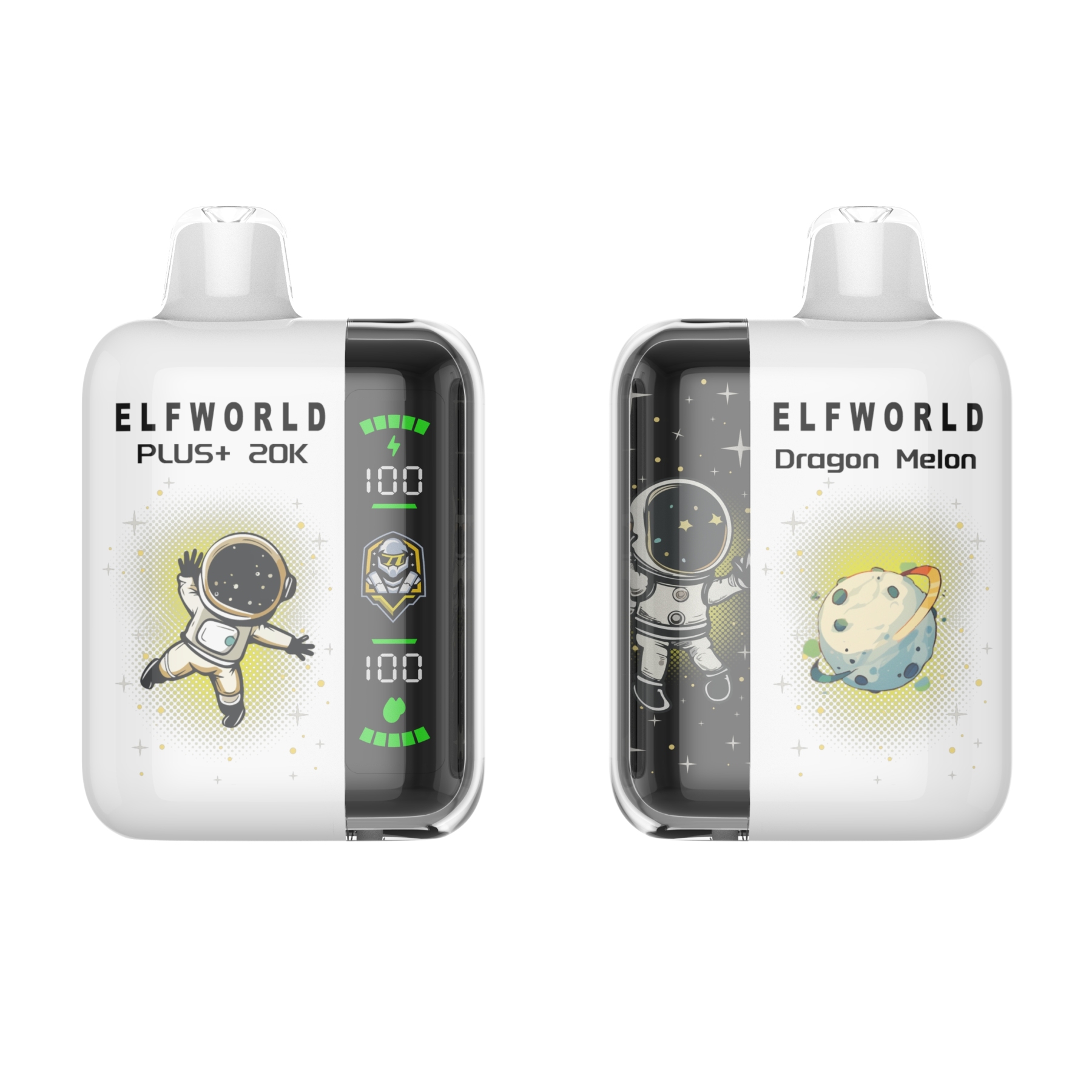  Original New Tech Display Elfworld Plus 20K Pulse Dual Displayors Wholesale Disposable 20000puffs Orion Lost Vaporizer E Cigarette Shisha Dual Mesh Coil Bar Disposable
