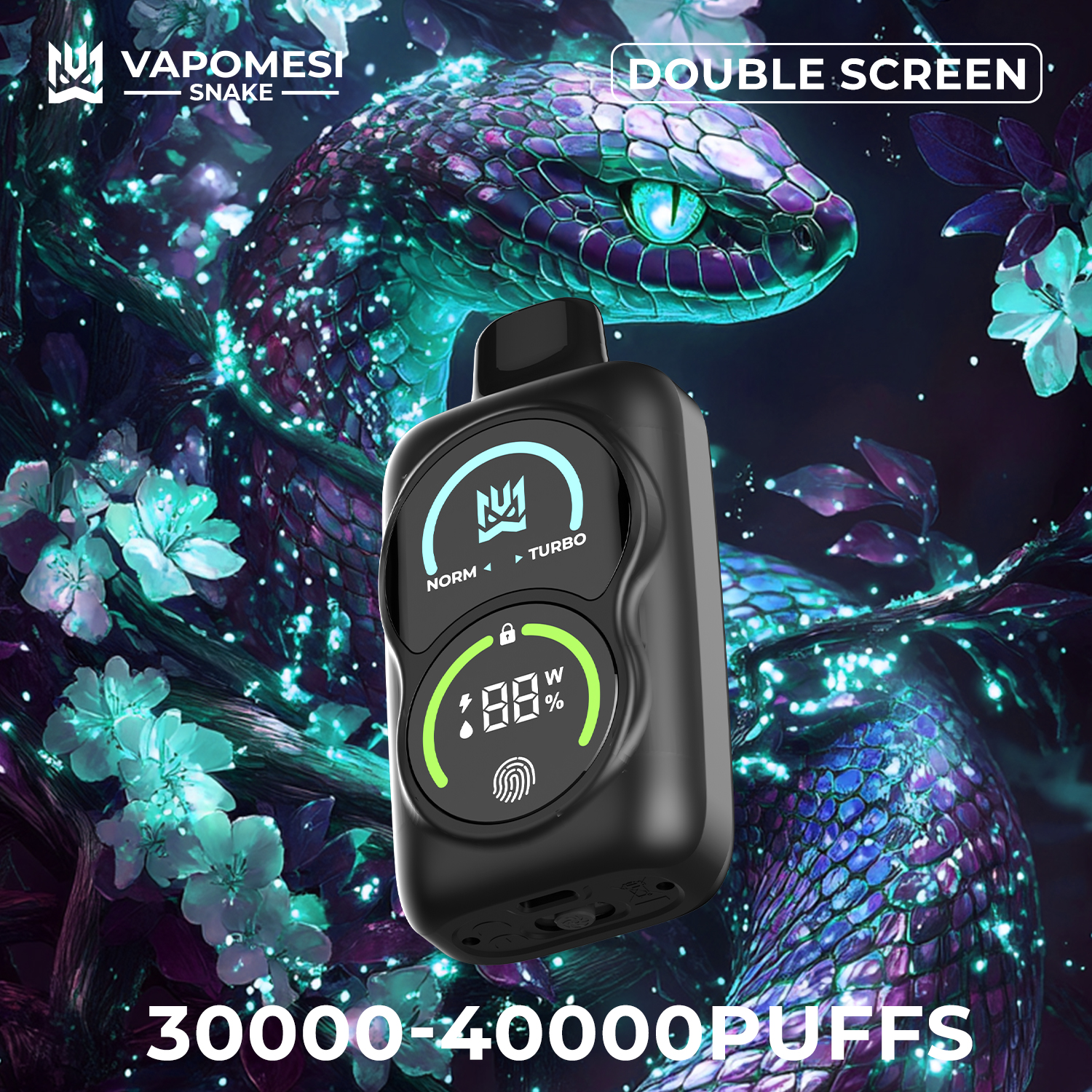 EU Warehouse Vape Electron Cigarette 40000 Puff Bar Shisha Vapomesi Snake Bang 50000 35000 30000 Puffs 40K Blue Razz Cherry Coke Dual Double Fruit Flavors