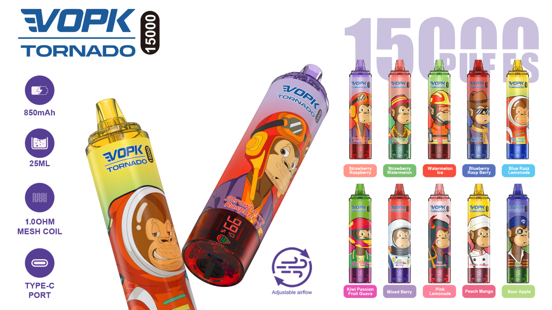 Original Vopk Shisha 15000puffs Disposable Vape Pen Crown Shisha Bar Wholesale I Vape VS Randm Tornado 15000 Puff E Cigarette Hookah -Ecloudvaping