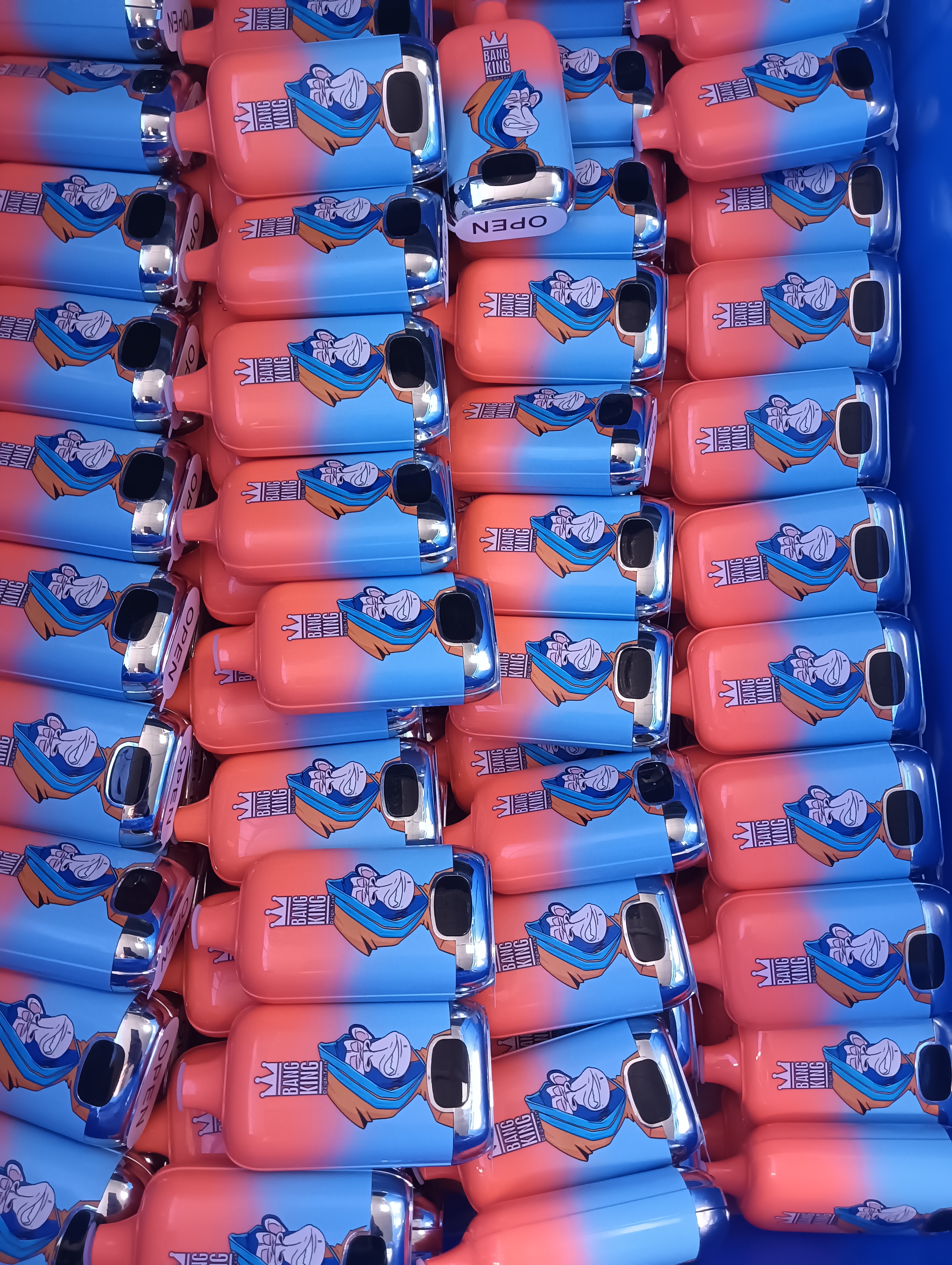 Original Bang King Digital Box 15000 15K Puffs Vape Puff 15000 Mesh Coil 25ml vaper vape 15000 puffs 0/2/3/5% Rechargeable 650mAh RGB VS Tornado 1200-Ecloudvaping