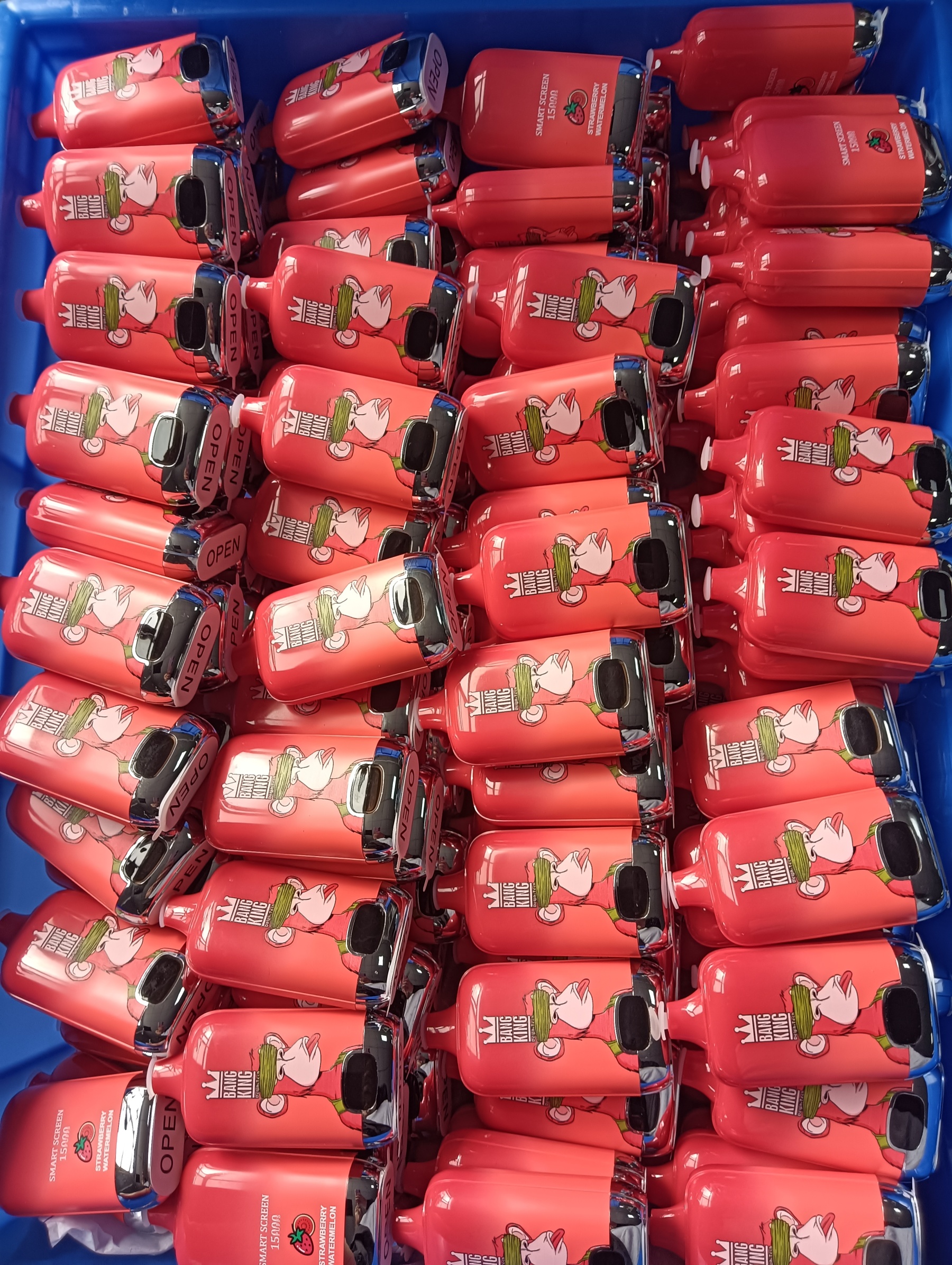 Original Bang King Digital Box 15000 15K Puffs Vape Puff 15000 Mesh Coil 25ml vaper vape 15000 puffs 0/2/3/5% Rechargeable 650mAh RGB VS Tornado 1200-Ecloudvaping