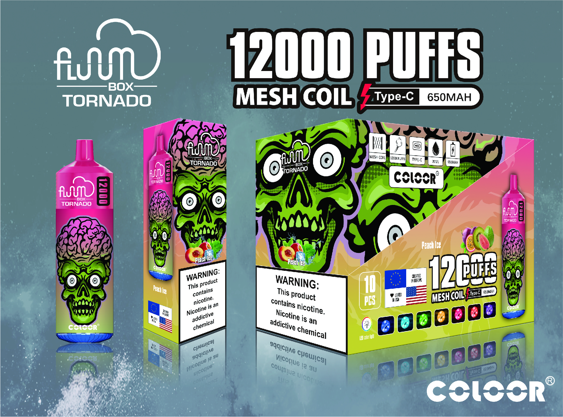 Original Bang 12000 Puffs Disposable E Cigarettes Vape Puff 12k 0% 2% 3% 5% 20ml Prefilled Pod Mesh Coil 650mah Rechargeable Battery Pen Vaper Device-Ecloudvaping