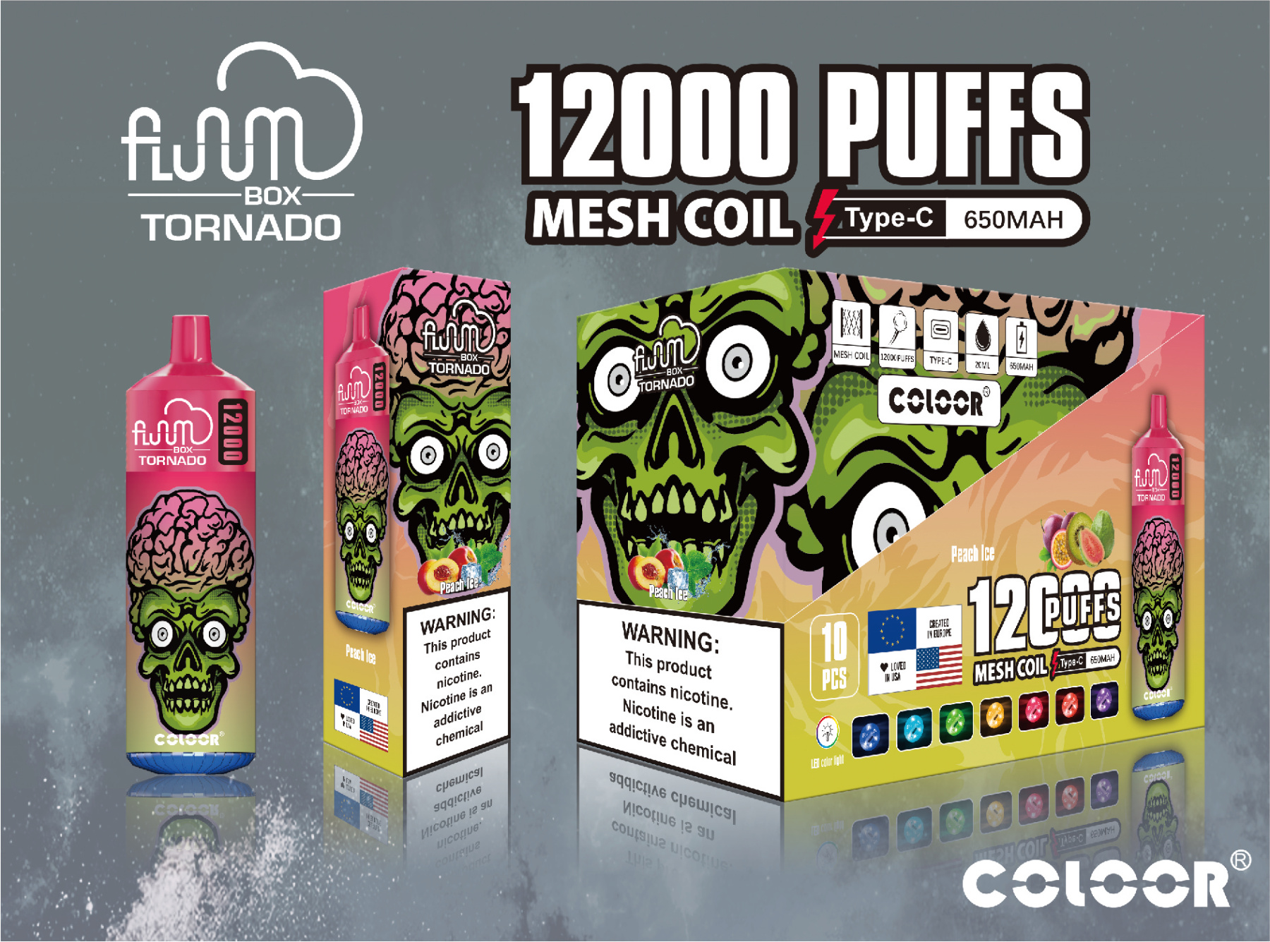 Original Bang 12000 Puffs Disposable E Cigarettes Vape Puff 12k 0% 2% 3% 5% 20ml Prefilled Pod Mesh Coil 650mah Rechargeable Battery Pen Vaper Device-Ecloudvaping