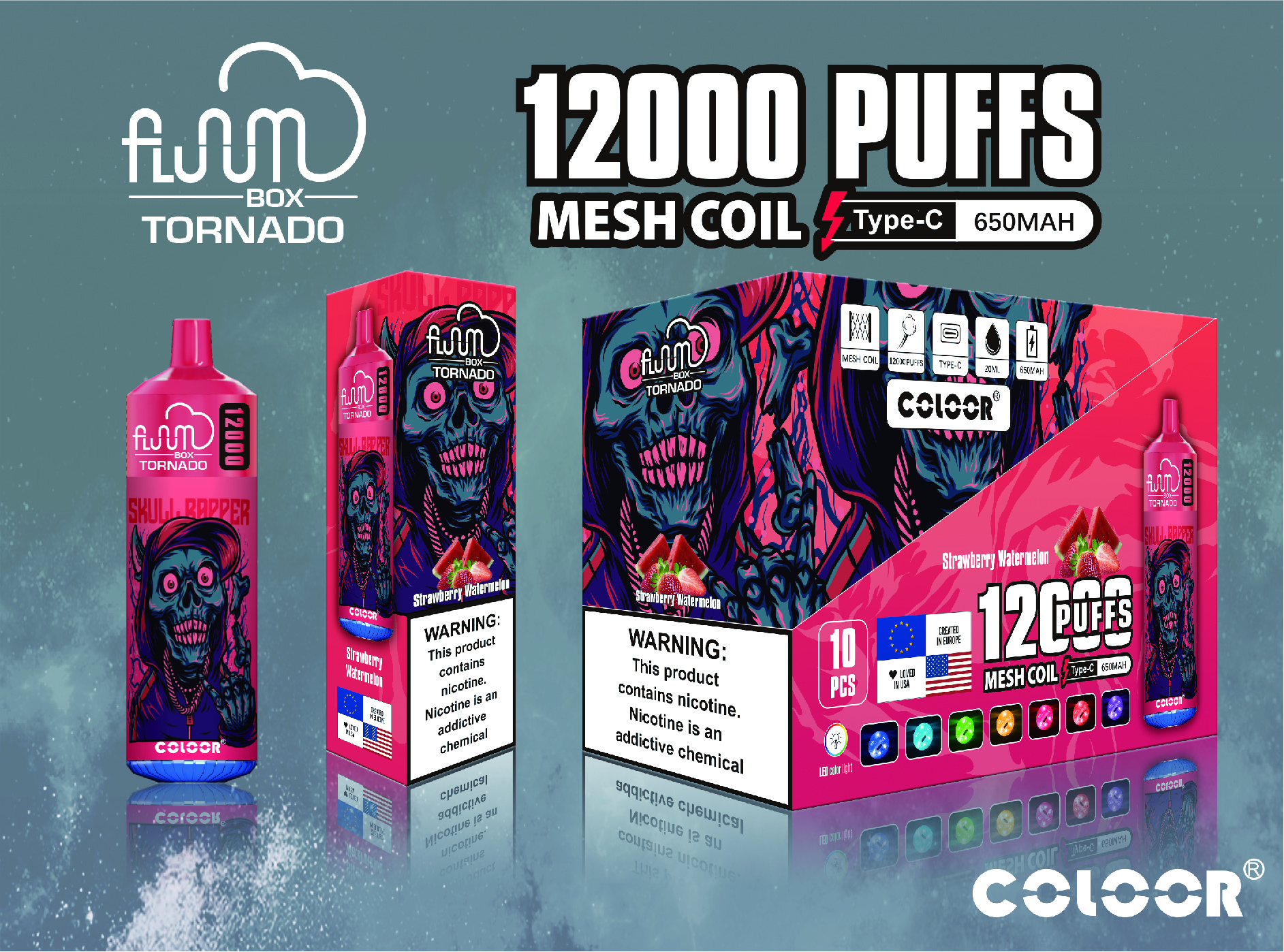 Original Bang 12000 Puffs Disposable E Cigarettes Vape Puff 12k 0% 2% 3% 5% 20ml Prefilled Pod Mesh Coil 650mah Rechargeable Battery Pen Vaper Device-Ecloudvaping