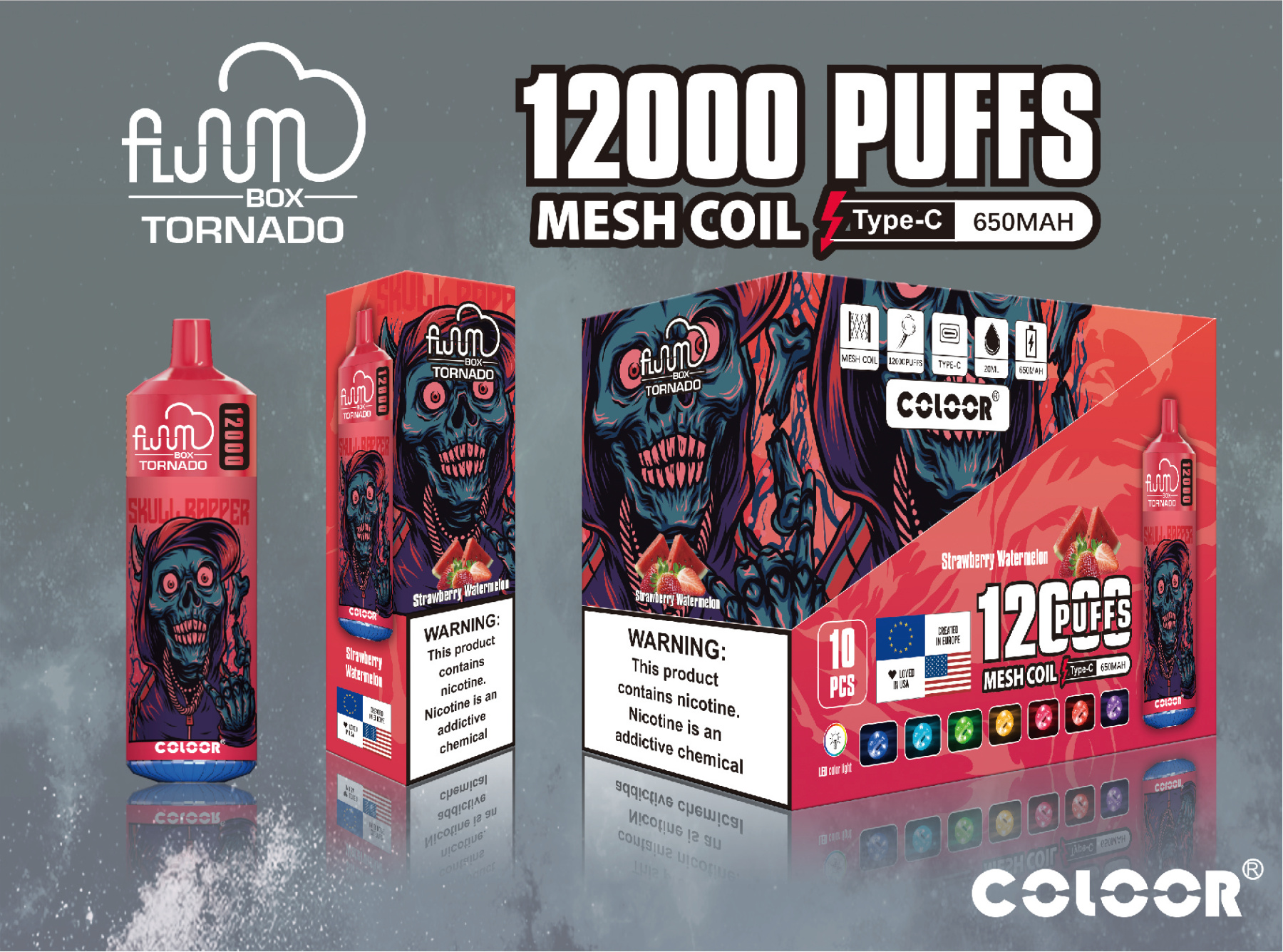 Original Bang 12000 Puffs Disposable E Cigarettes Vape Puff 12k 0% 2% 3% 5% 20ml Prefilled Pod Mesh Coil 650mah Rechargeable Battery Pen Vaper Device-Ecloudvaping