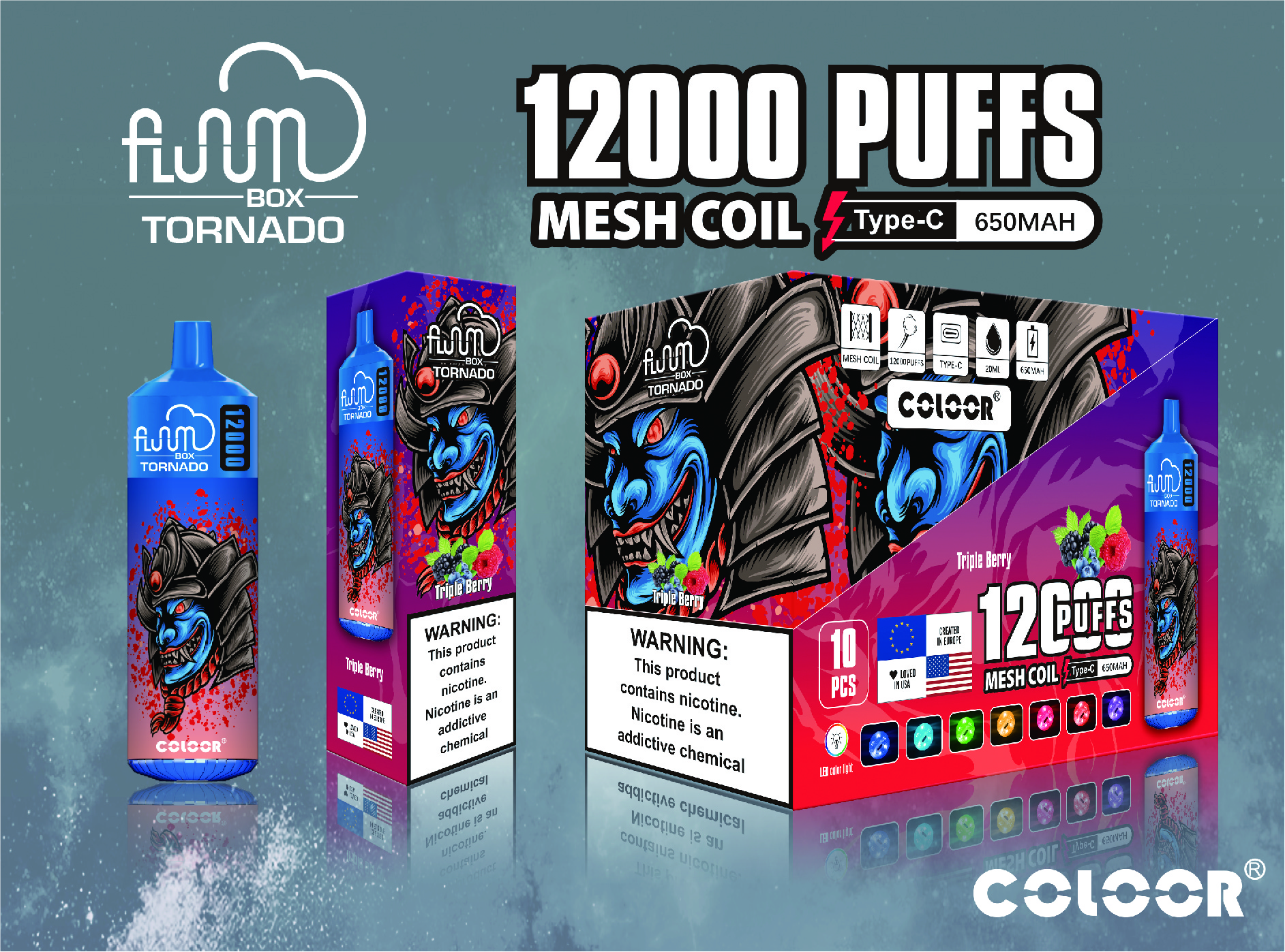 Original Bang 12000 Puffs Disposable E Cigarettes Vape Puff 12k 0% 2% 3% 5% 20ml Prefilled Pod Mesh Coil 650mah Rechargeable Battery Pen Vaper Device-Ecloudvaping