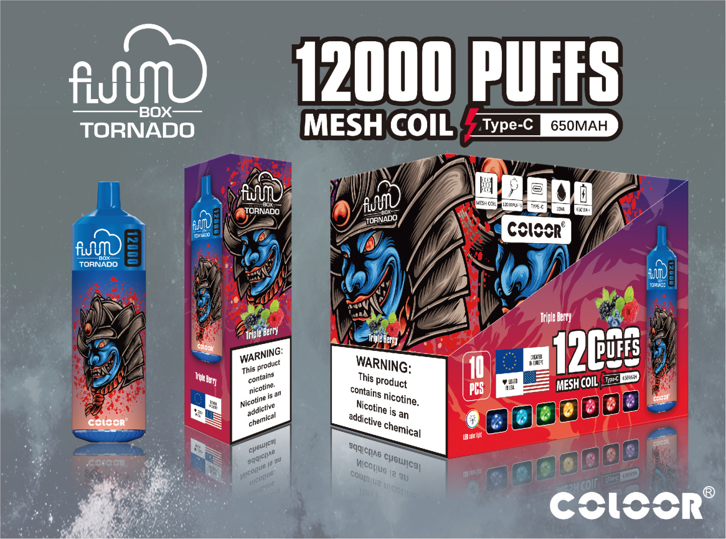 Original Bang 12000 Puffs Disposable E Cigarettes Vape Puff 12k 0% 2% 3% 5% 20ml Prefilled Pod Mesh Coil 650mah Rechargeable Battery Pen Vaper Device-Ecloudvaping