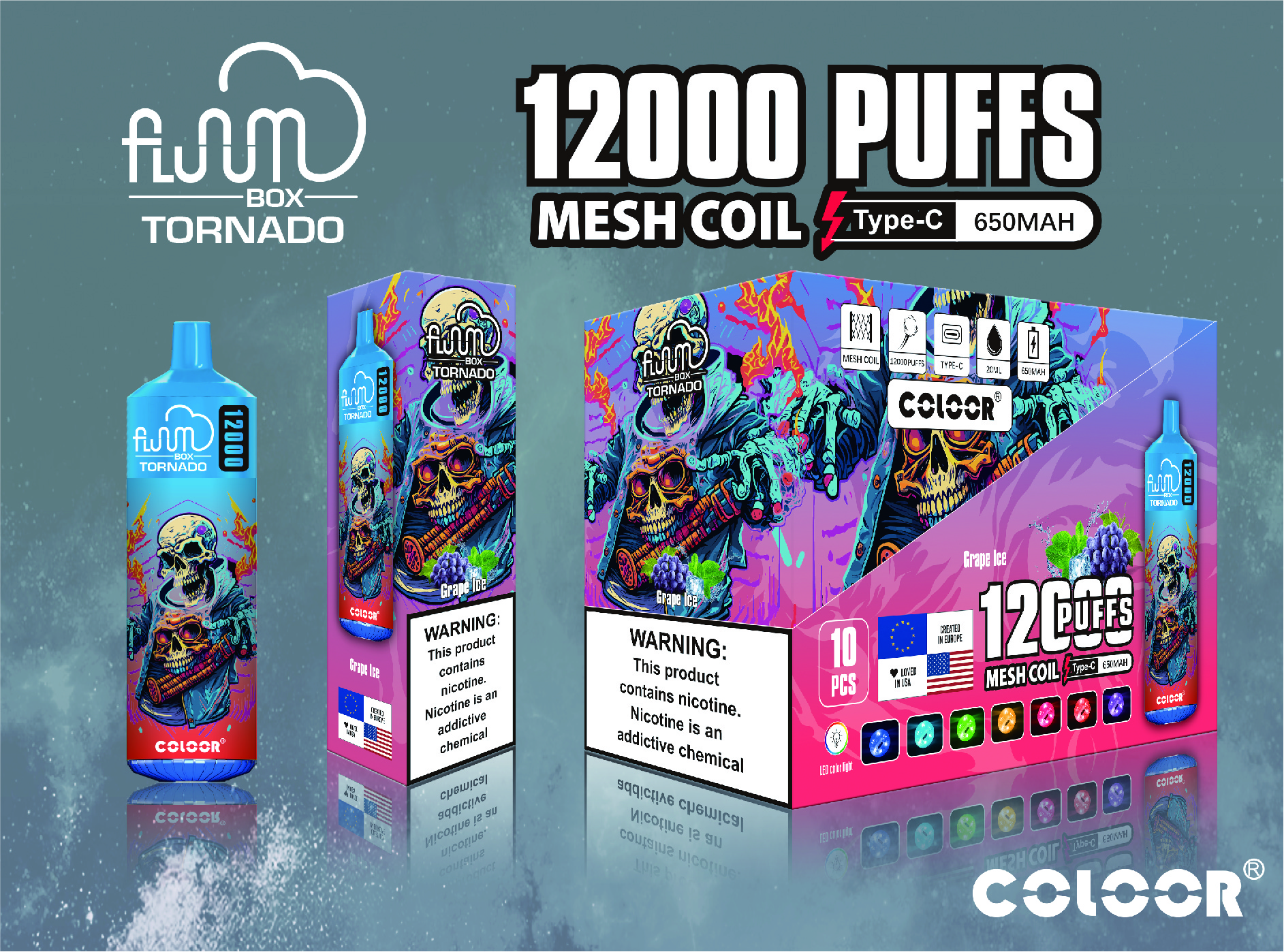 Original Bang 12000 Puffs Disposable E Cigarettes Vape Puff 12k 0% 2% 3% 5% 20ml Prefilled Pod Mesh Coil 650mah Rechargeable Battery Pen Vaper Device-Ecloudvaping