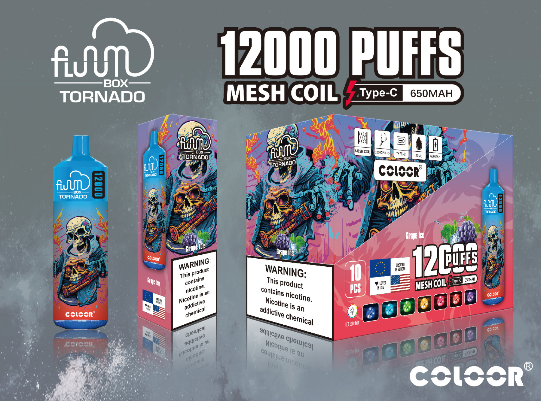 Original Bang 12000 Puffs Disposable E Cigarettes Vape Puff 12k 0% 2% 3% 5% 20ml Prefilled Pod Mesh Coil 650mah Rechargeable Battery Pen Vaper Device-Ecloudvaping