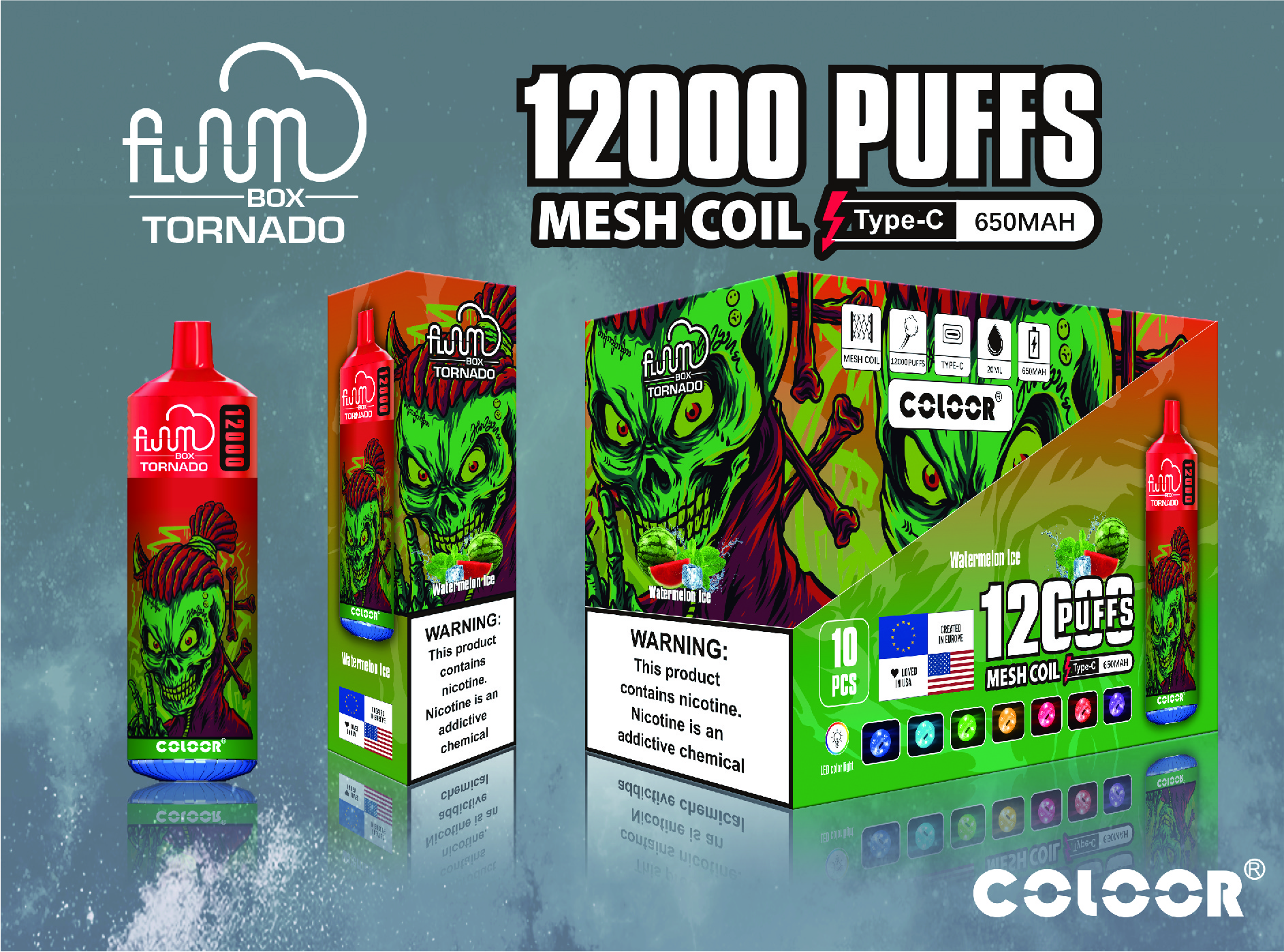 Original Bang 12000 Puffs Disposable E Cigarettes Vape Puff 12k 0% 2% 3% 5% 20ml Prefilled Pod Mesh Coil 650mah Rechargeable Battery Pen Vaper Device-Ecloudvaping