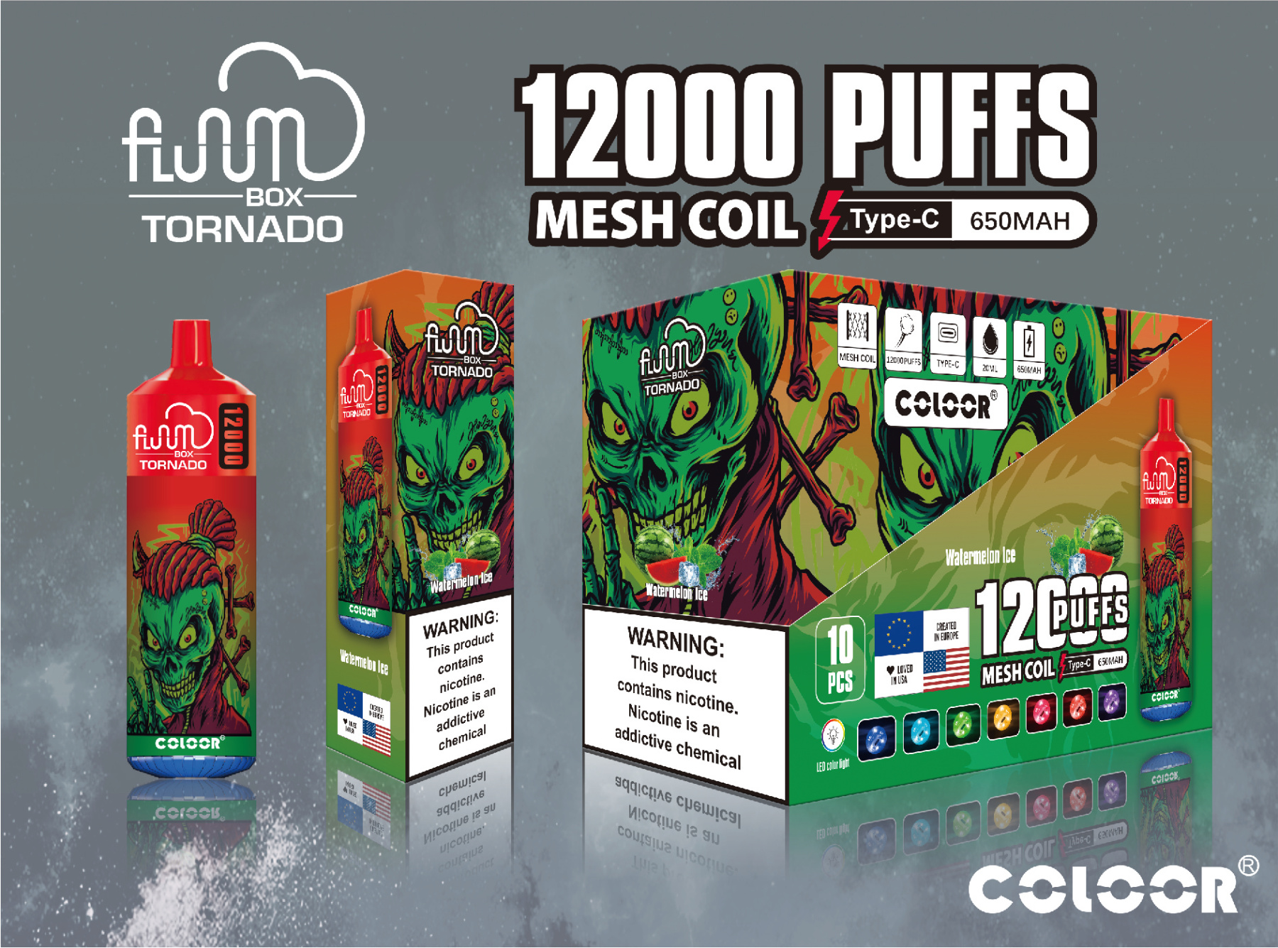 Original Bang 12000 Puffs Disposable E Cigarettes Vape Puff 12k 0% 2% 3% 5% 20ml Prefilled Pod Mesh Coil 650mah Rechargeable Battery Pen Vaper Device-Ecloudvaping