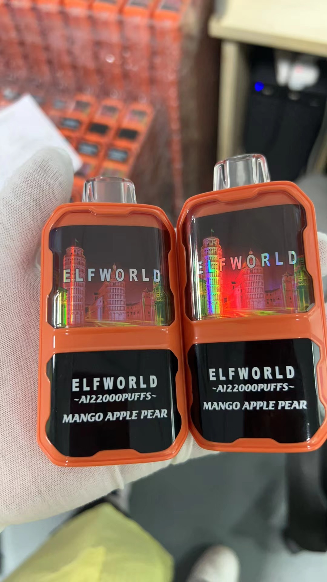Original Elfworld Ai22000 Puff 26ml E Liquid 650mAh Dual Mesh Coil Geek Price Bar Bang Vape 20000 Puffs E Cigarette 10 Flavors