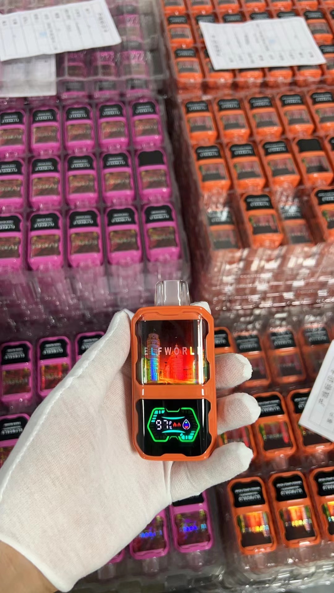 Original Elfworld Ai22000 Puff 26ml E Liquid 650mAh Dual Mesh Coil Geek Price Bar Bang Vape 20000 Puffs E Cigarette 10 Flavors