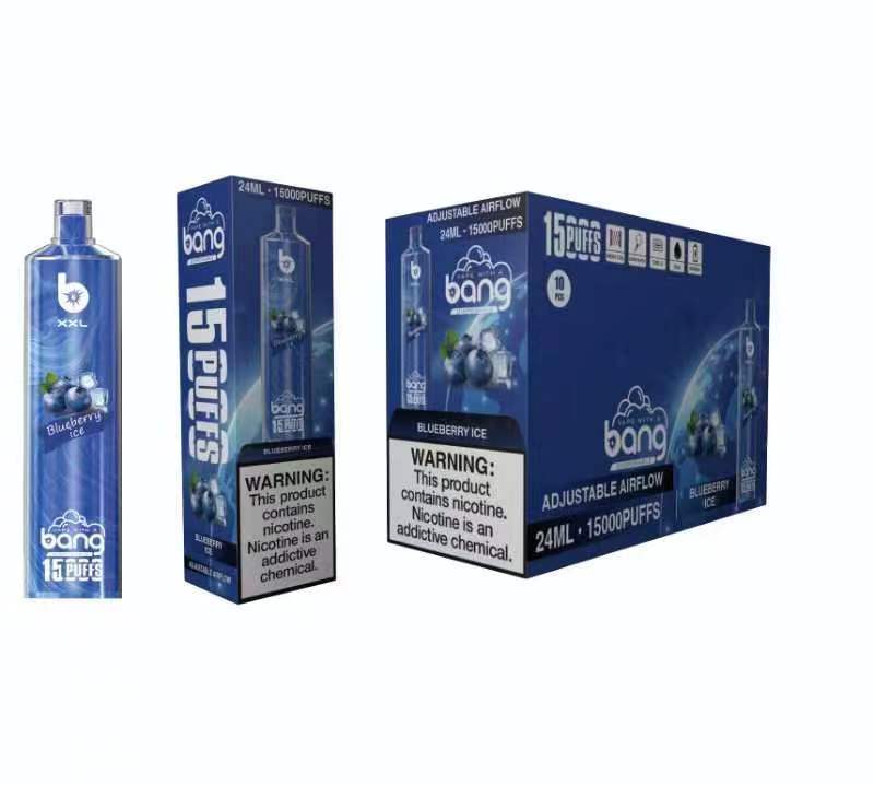 Original Crystal Bang XXL SHISHA Hookah 15000 Puffs Disposable Vape 0.6ohm Coil 600mAh BANG XXL 15k Rechargeable Battery 25ml Prefilled Pod Flavors -Ecloudvaping