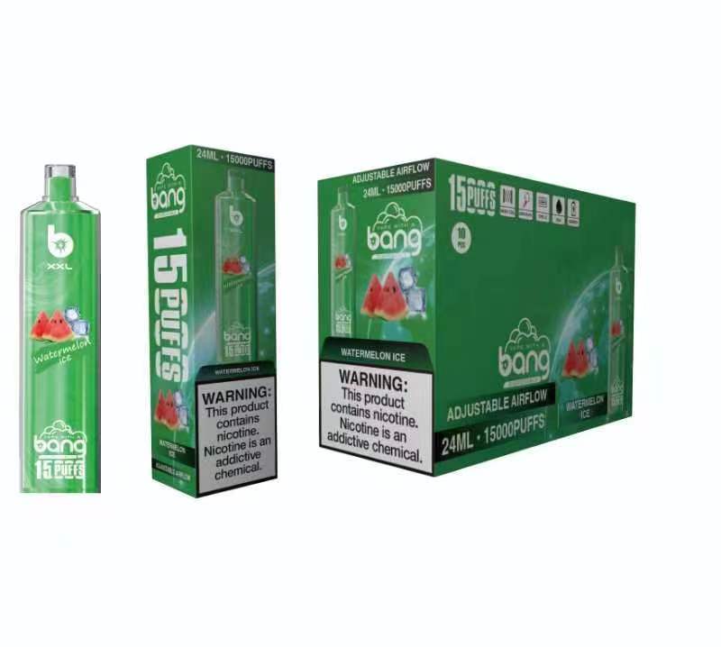 Original Crystal Bang XXL SHISHA Hookah 15000 Puffs Disposable Vape 0.6ohm Coil 600mAh BANG XXL 15k Rechargeable Battery 25ml Prefilled Pod Flavors -Ecloudvaping