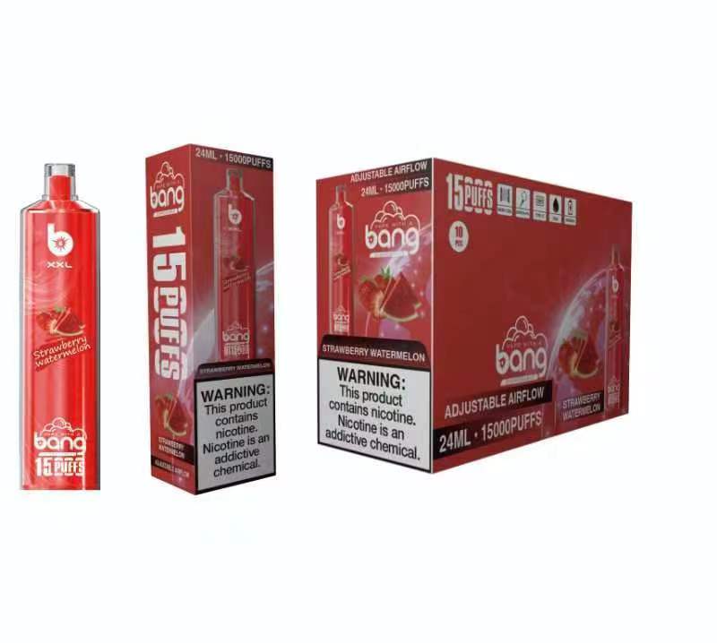 Original Crystal Bang XXL SHISHA Hookah 15000 Puffs Disposable Vape 0.6ohm Coil 600mAh BANG XXL 15k Rechargeable Battery 25ml Prefilled Pod Flavors -Ecloudvaping
